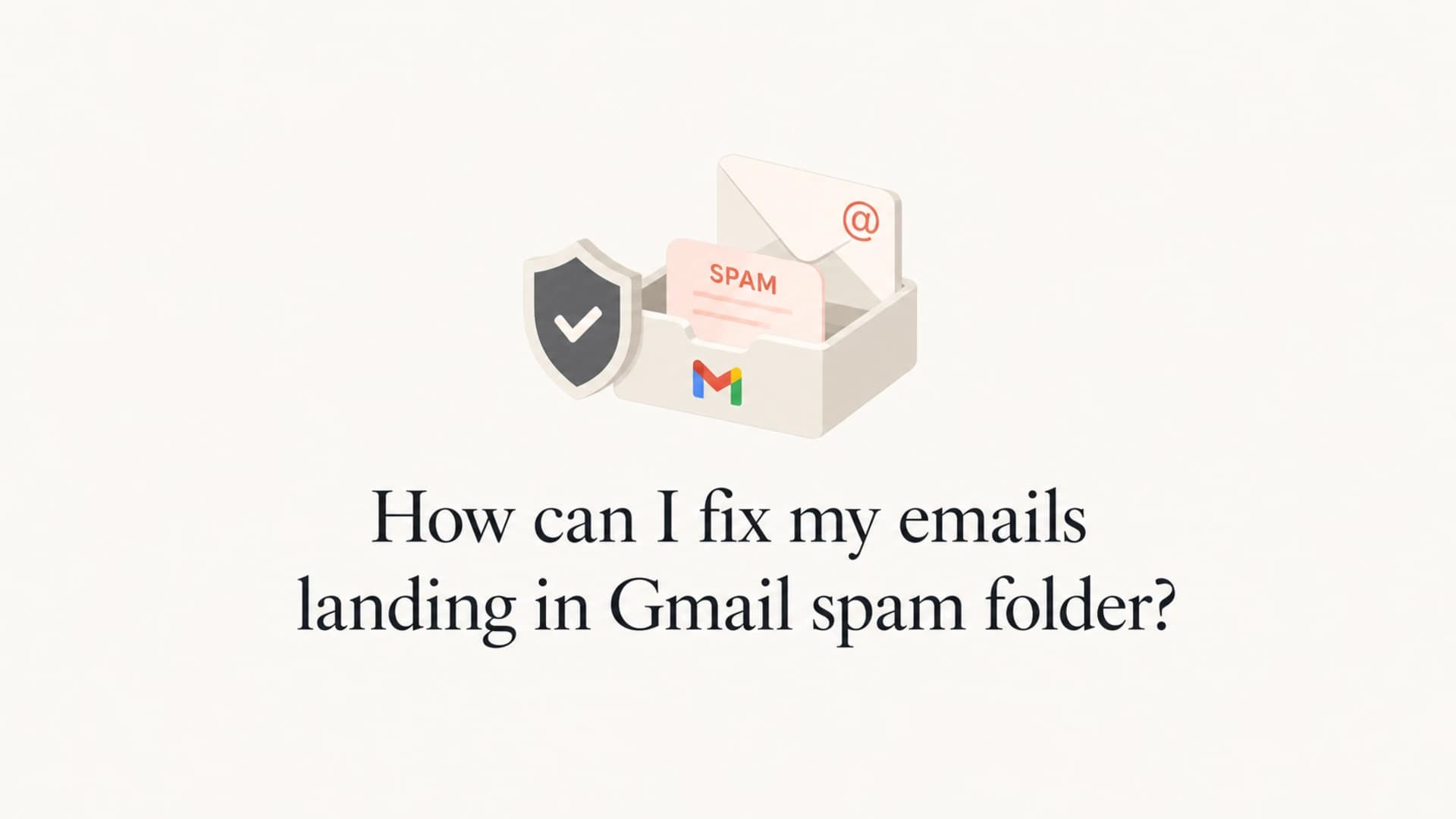 Article thumbnail about fixing emails that land in the Gmail spam folder.