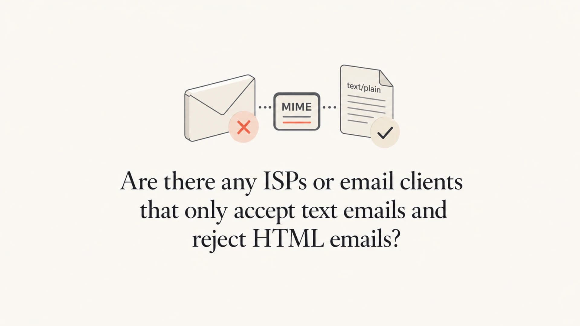 Plain text and HTML email acceptance thumbnail