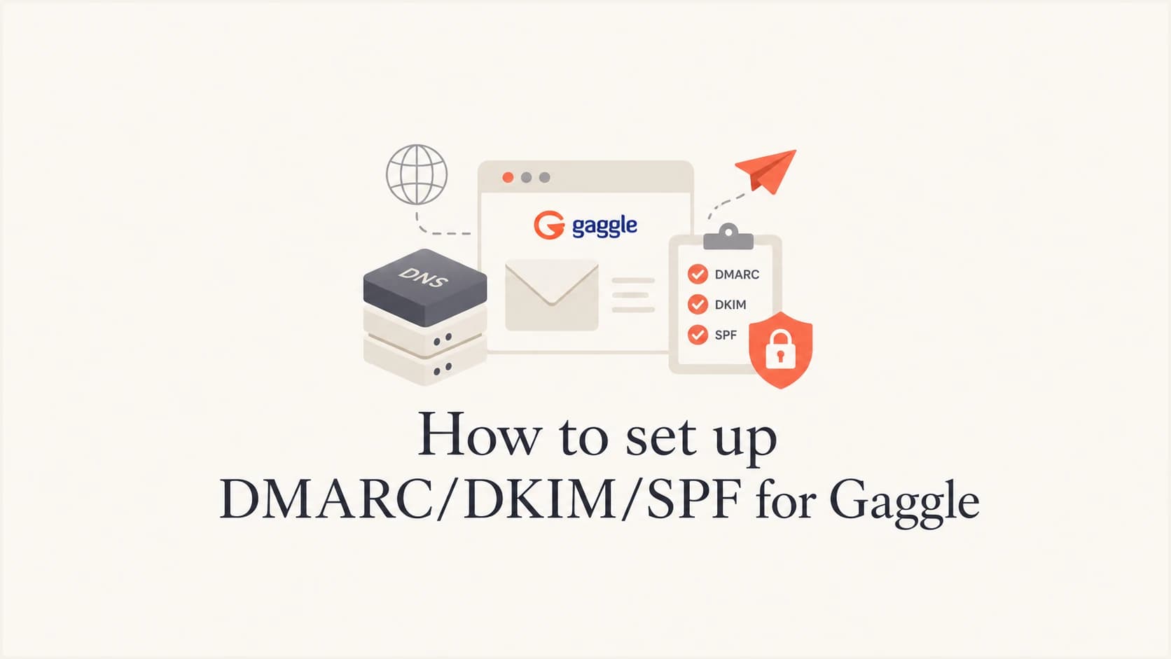 How to set up DMARC, DKIM, and SPF for Gaggle.
