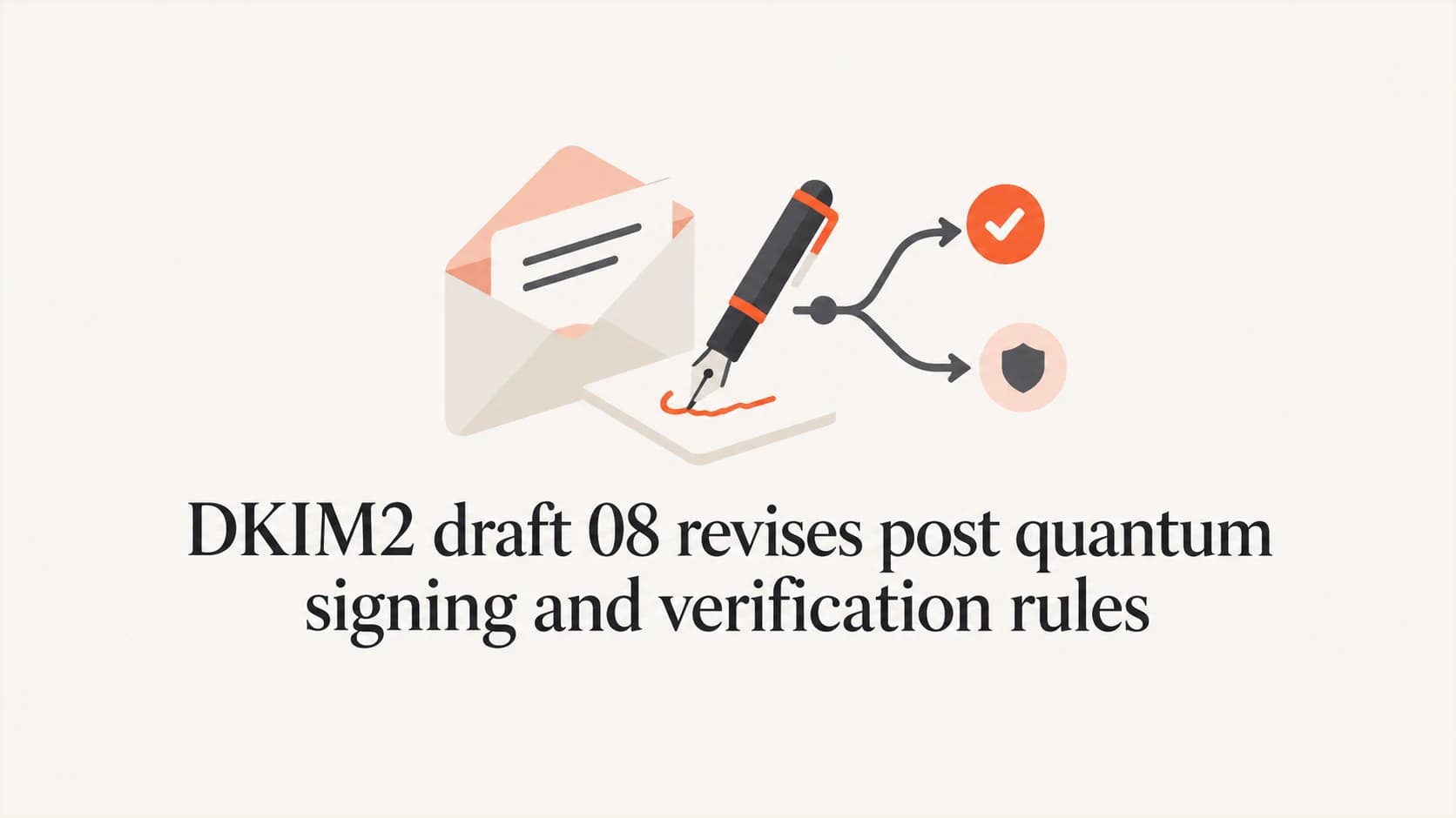 DKIM2 draft 08 revises post quantum signing and verification rules