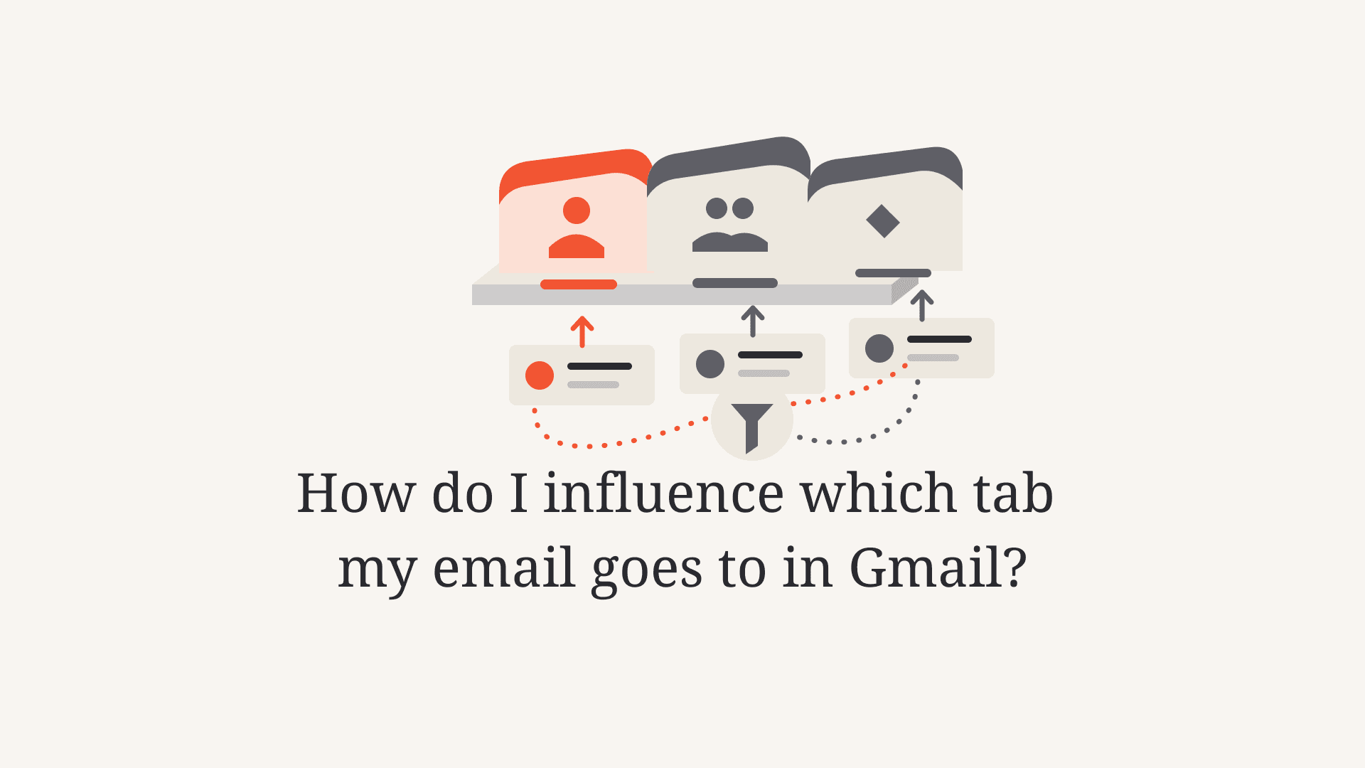 Editorial image showing Gmail inbox tabs and the article title.
