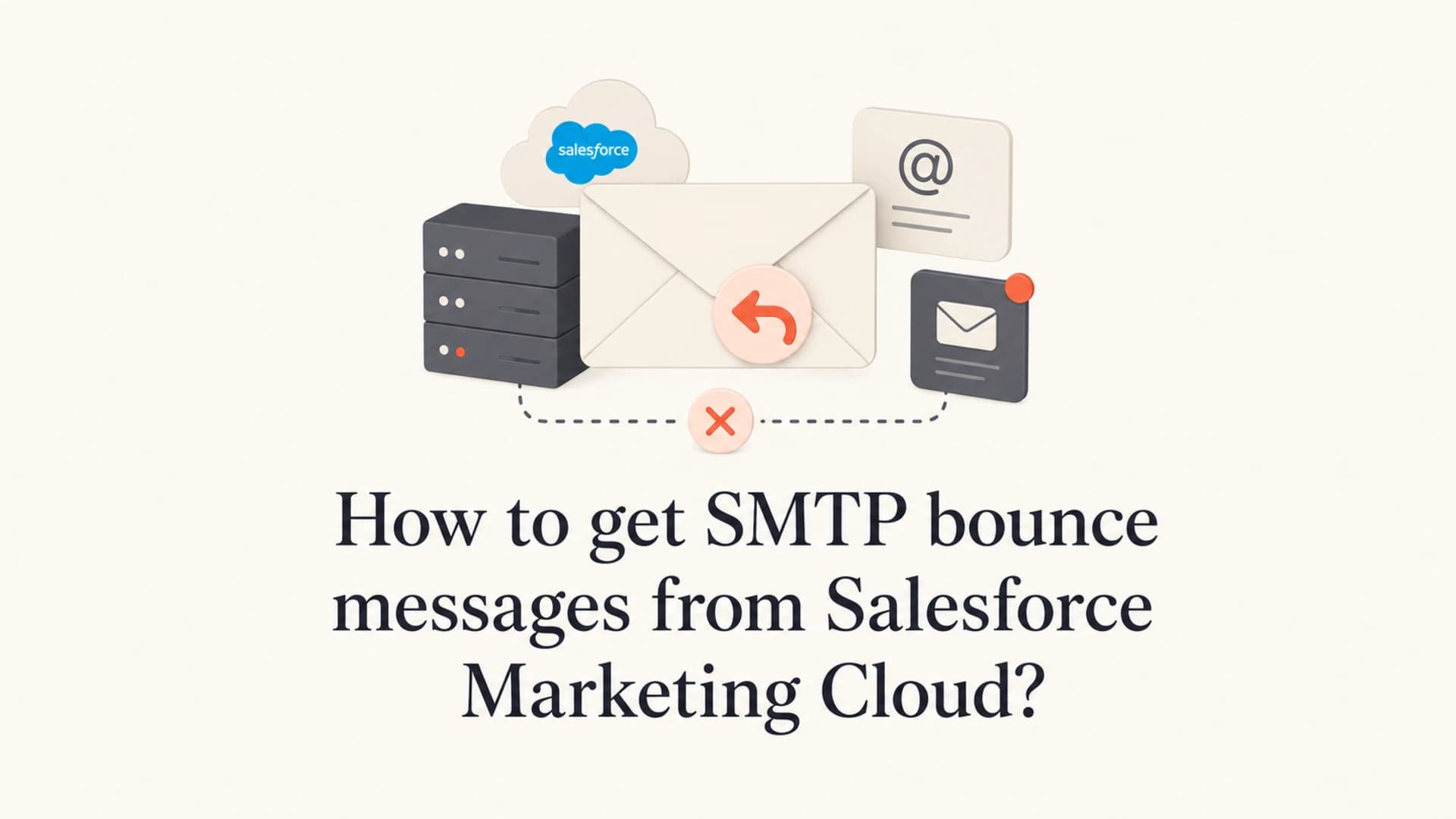 Salesforce Marketing Cloud bounce messages article thumbnail.