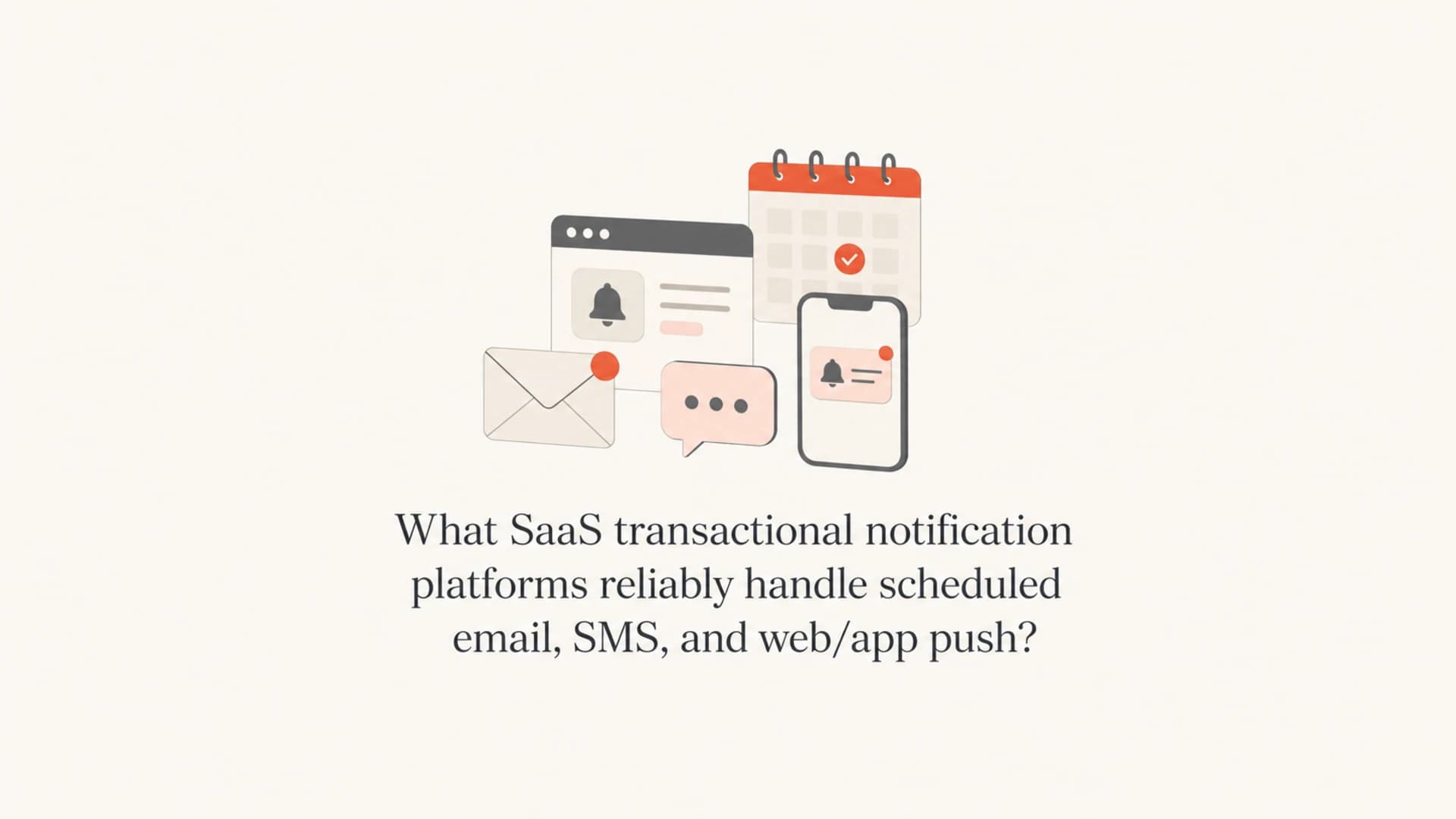 Article thumbnail for scheduled transactional notifications across email, SMS, and push.