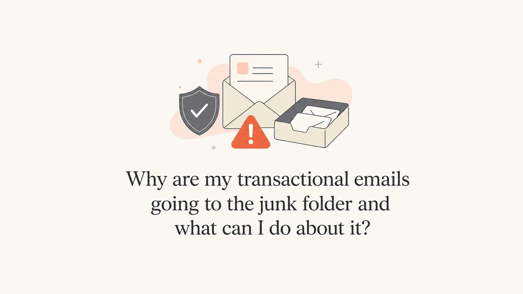 Transactional email passing through authentication and reputation checks before inbox placement.