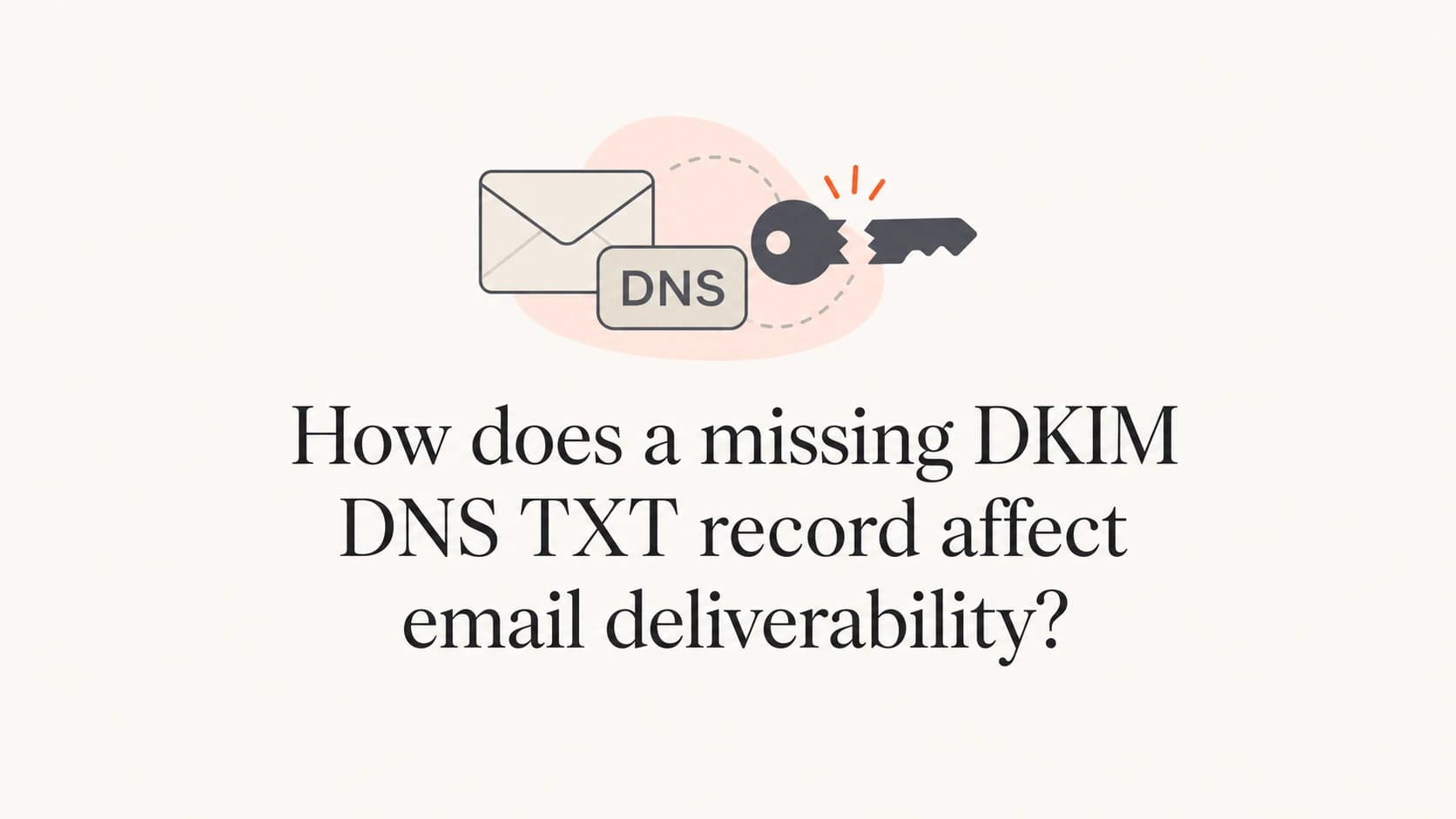 An editorial thumbnail showing a broken DKIM key above the article title.