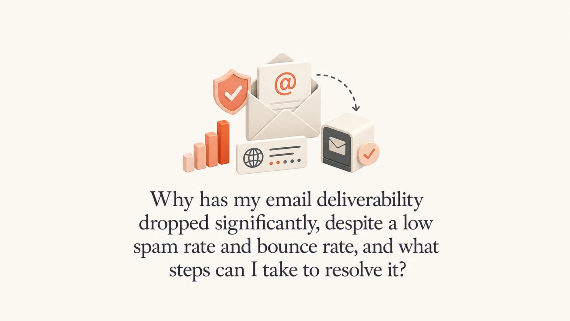 Email deliverability drop diagnosis with authentication and reputation signals.