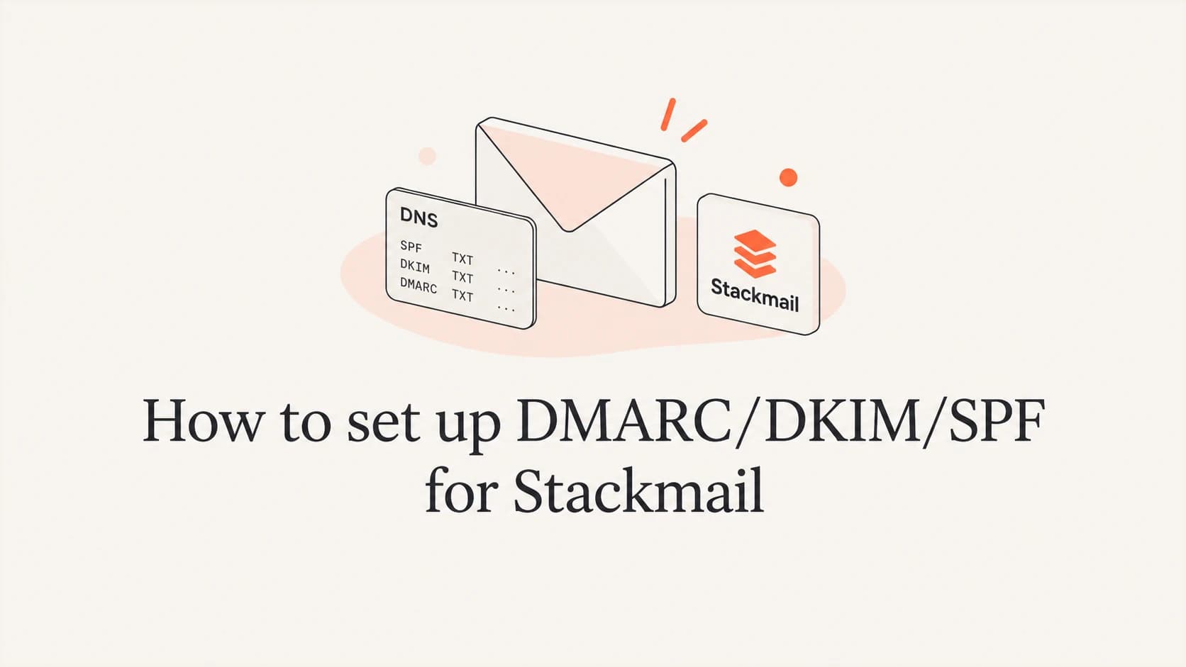 Stackmail email authentication with SPF, DKIM, and DMARC.