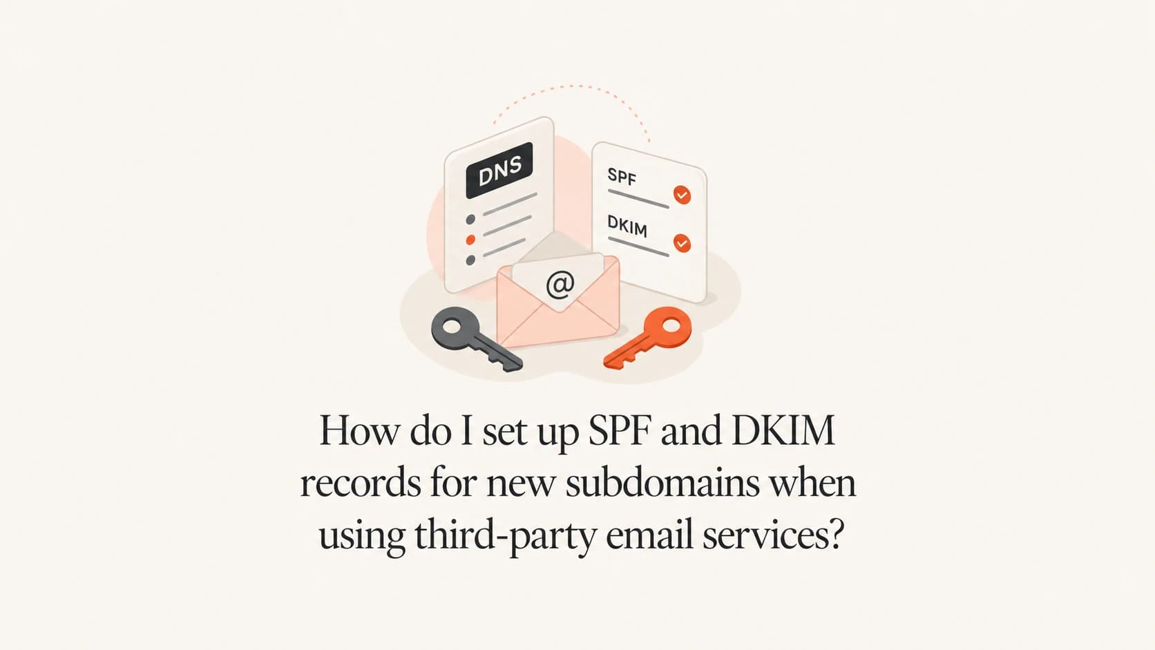 SPF and DKIM setup for third-party email subdomains