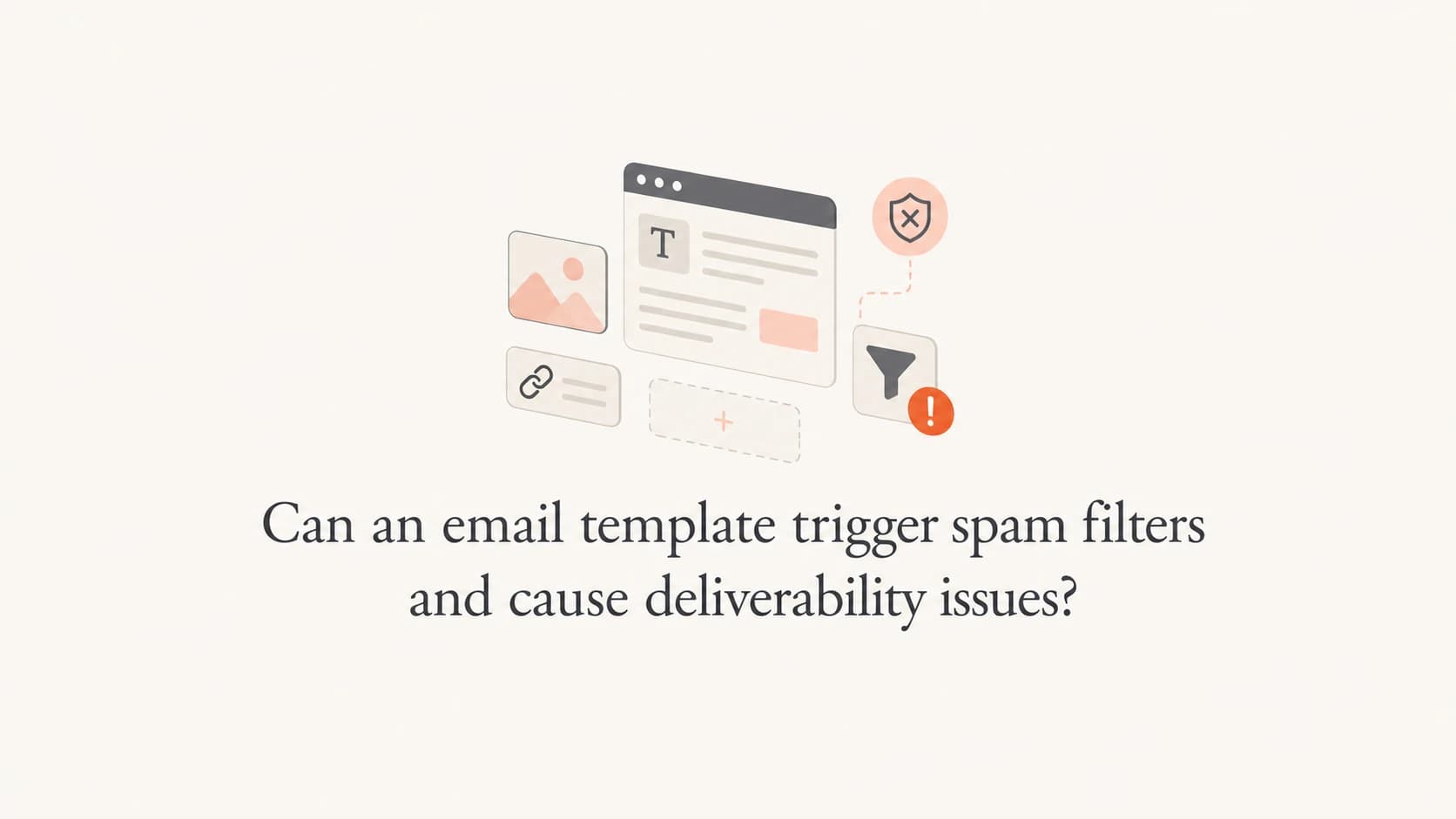 Email template blocks being checked by a spam filter.