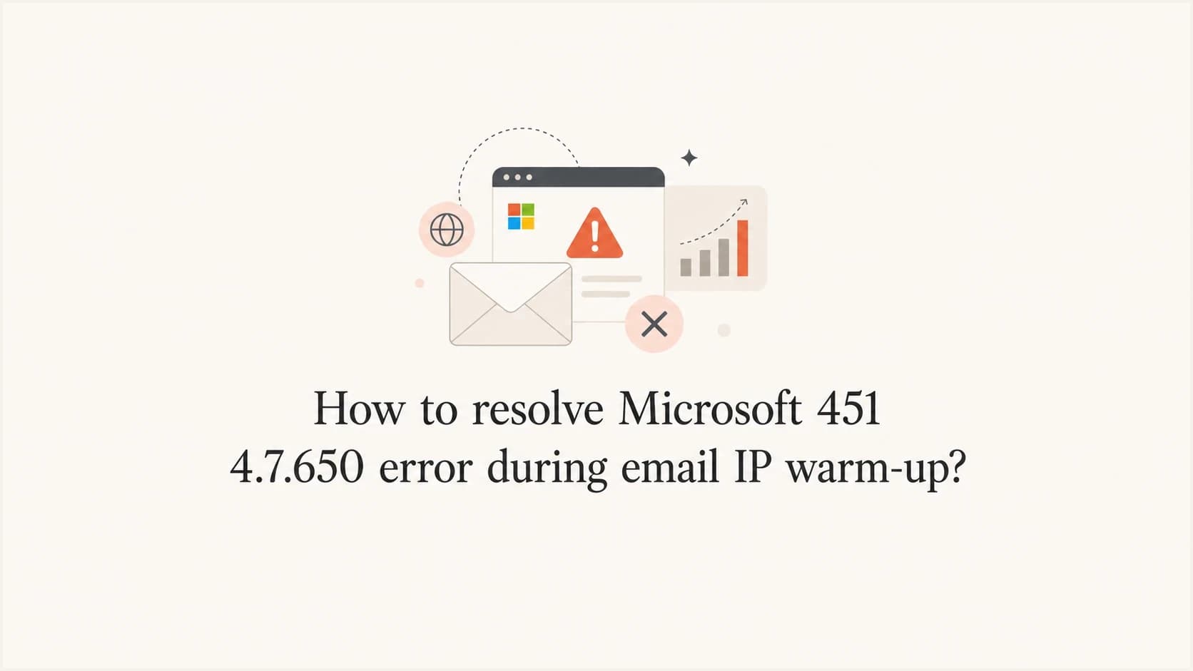 Microsoft 451 4.7.650 Outlook.com IP reputation throttle during email warm-up