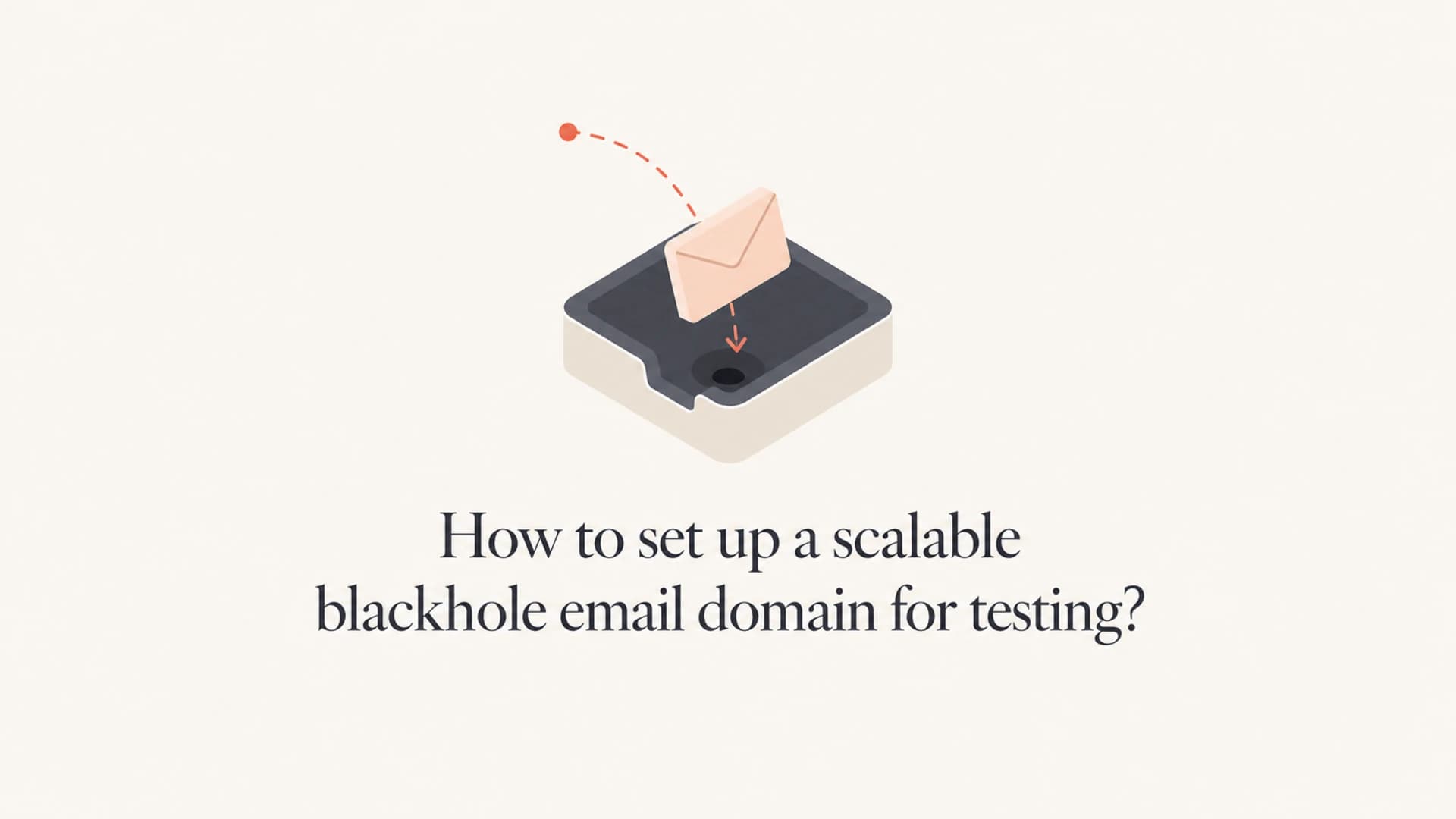 Article thumbnail for setting up a scalable blackhole email testing domain.