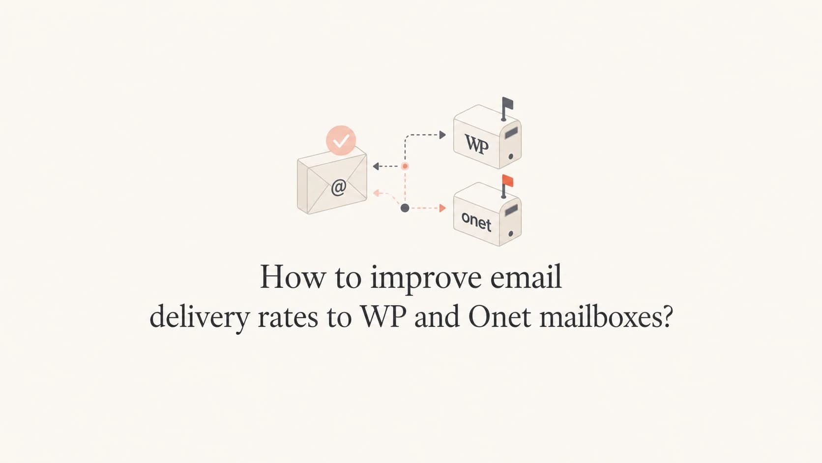 Editorial thumbnail about improving delivery to WP and Onet mailboxes.