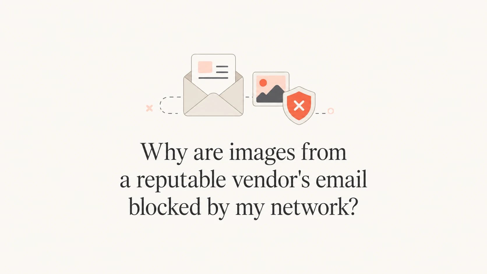Email image request blocked by a corporate network.