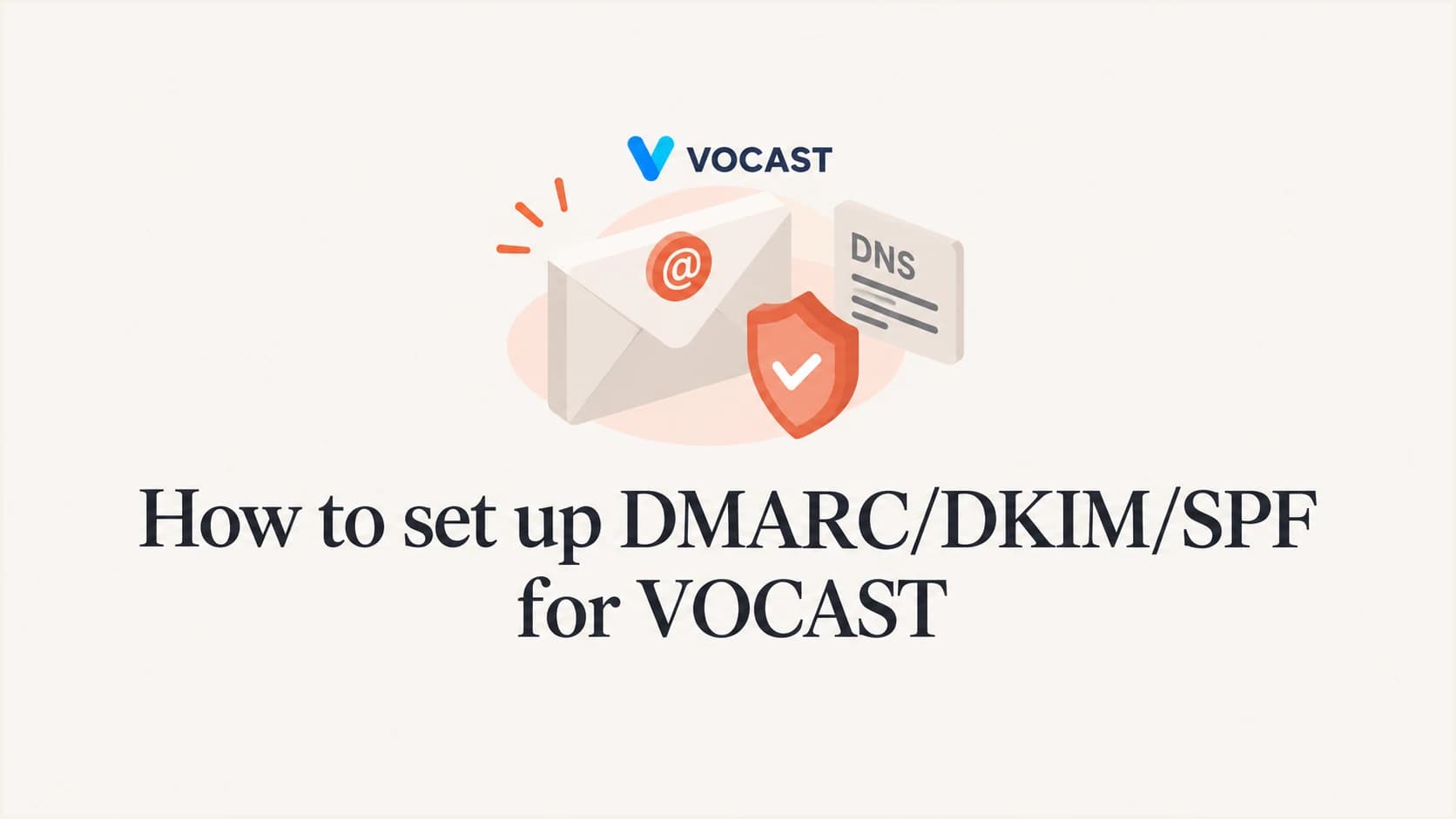 How to set up DMARC, DKIM, and SPF for VOCAST