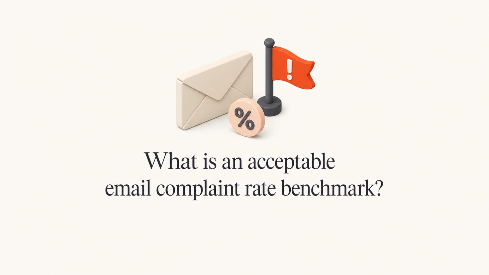 Article thumbnail showing an email complaint rate benchmark concept.