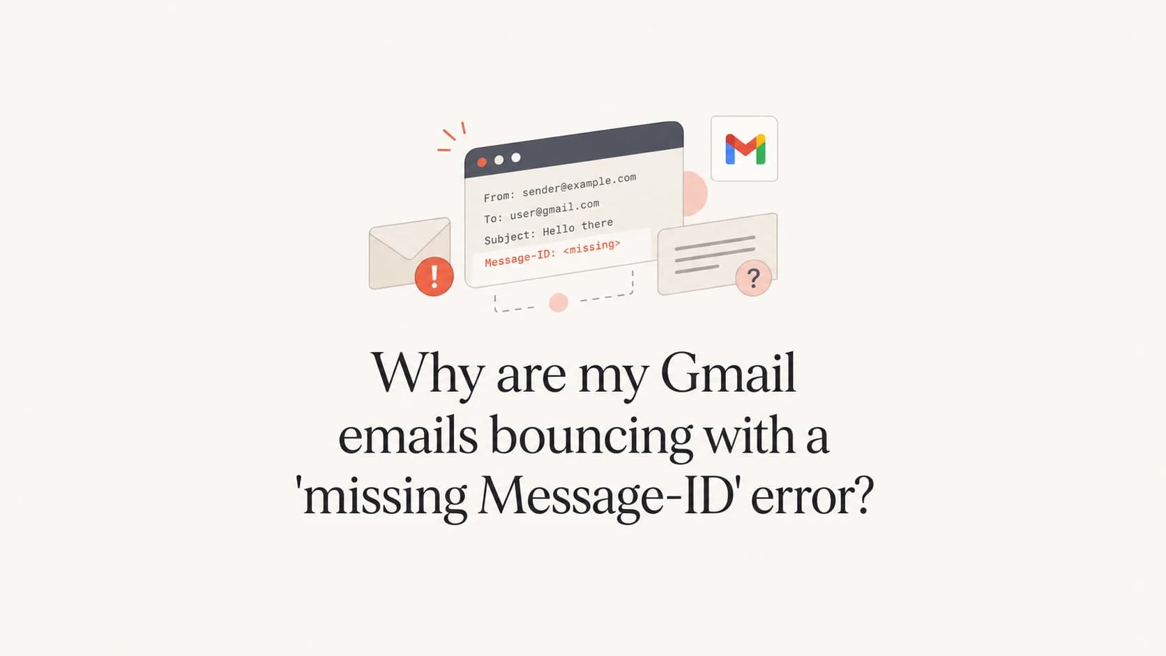 Gmail Message-ID bounce error article thumbnail.