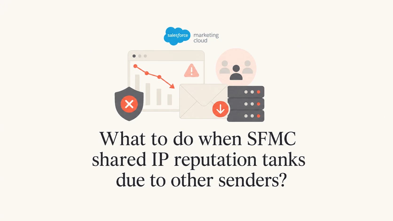 SFMC shared IP reputation problem with one sender affected by pool traffic.