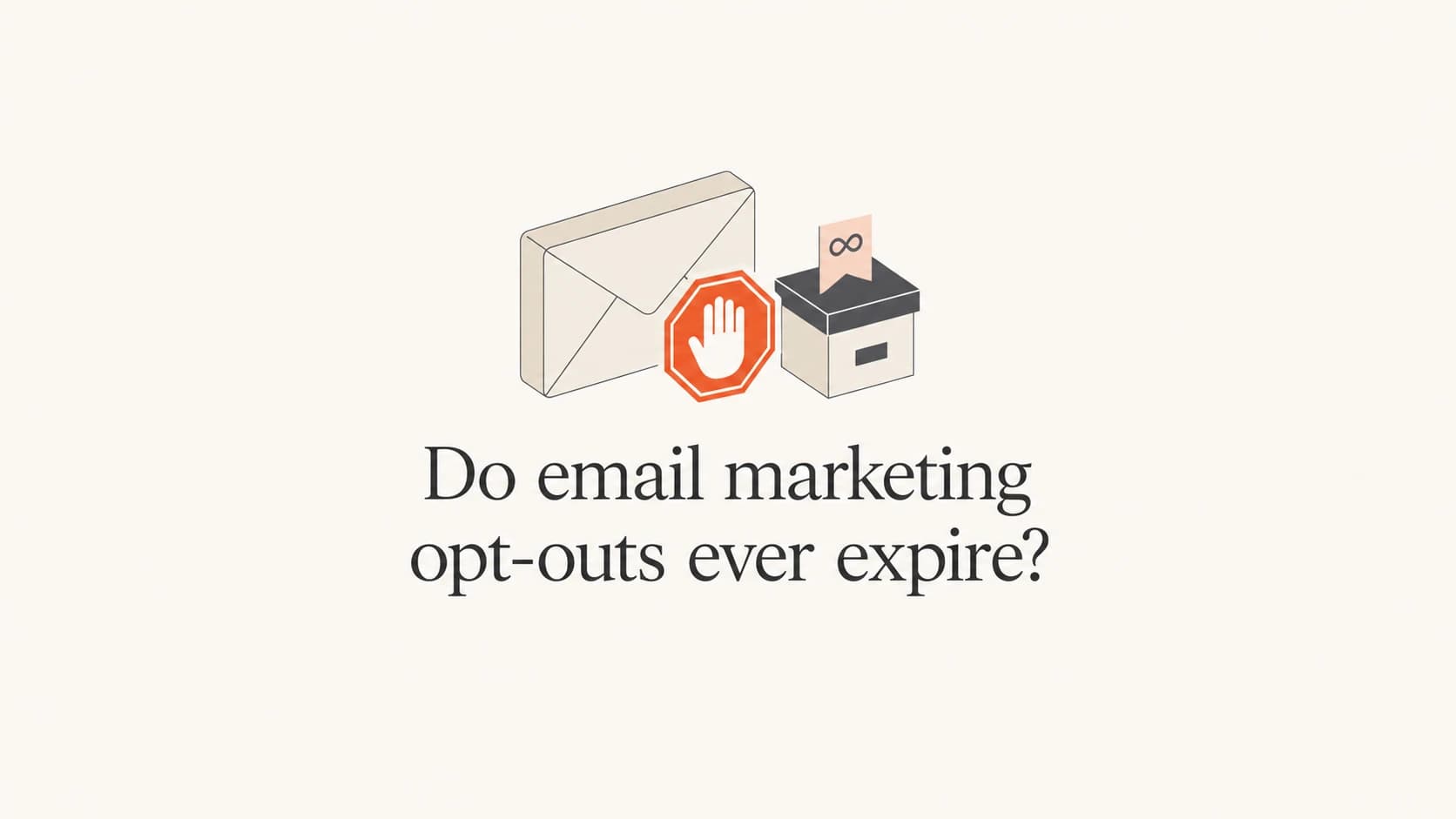 Article thumbnail showing an email opt-out as a permanent suppression state.