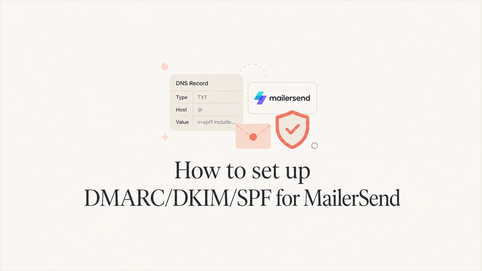 MailerSend SPF, DKIM, Return-Path, and DMARC setup