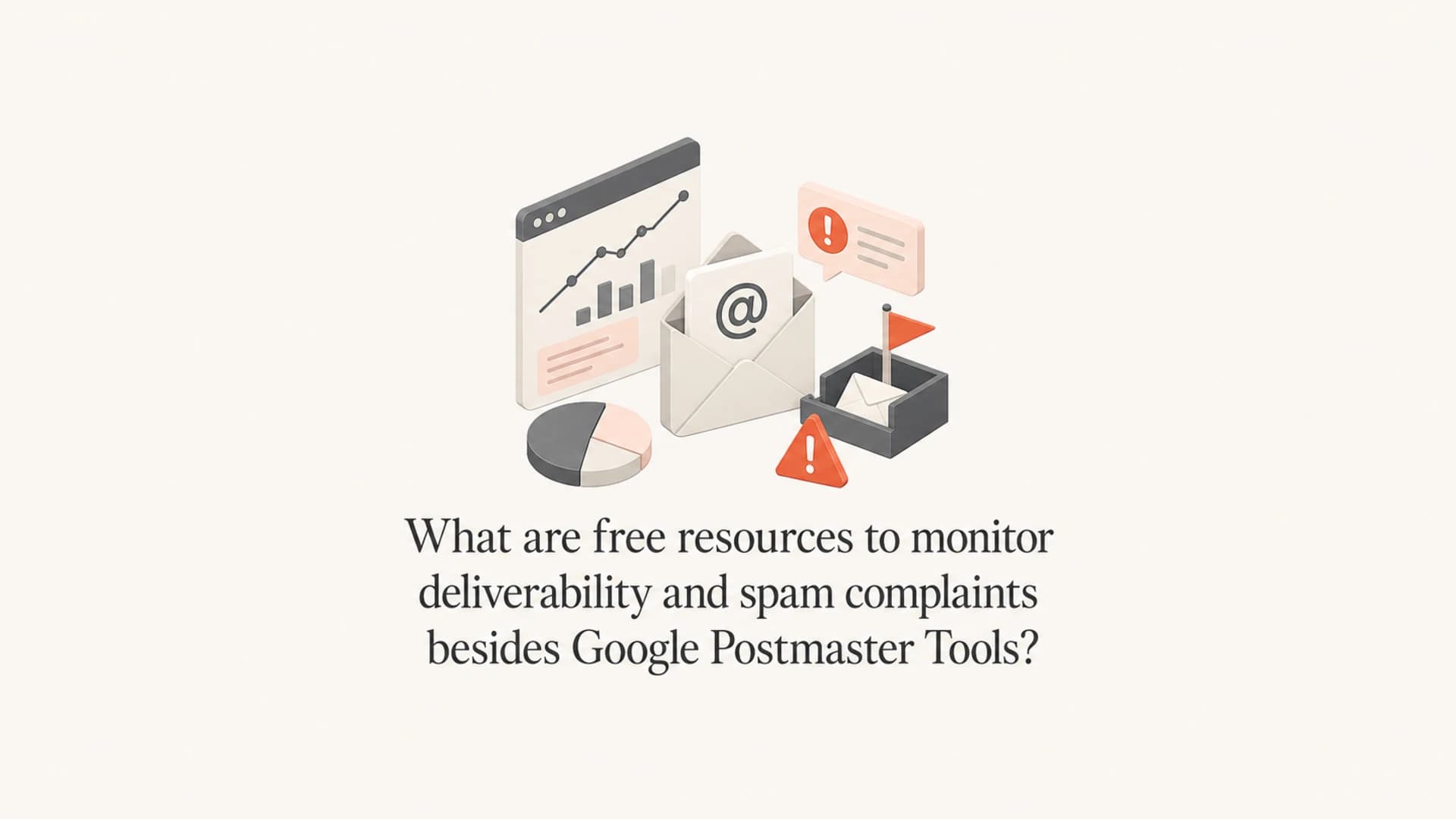 Editorial thumbnail about free deliverability and spam complaint monitoring resources.