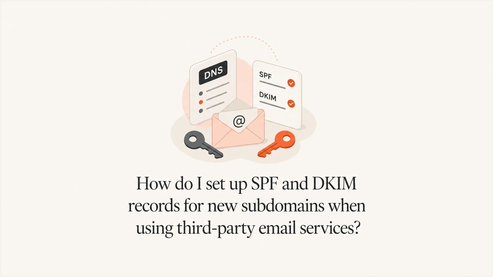 SPF and DKIM setup for third-party email subdomains