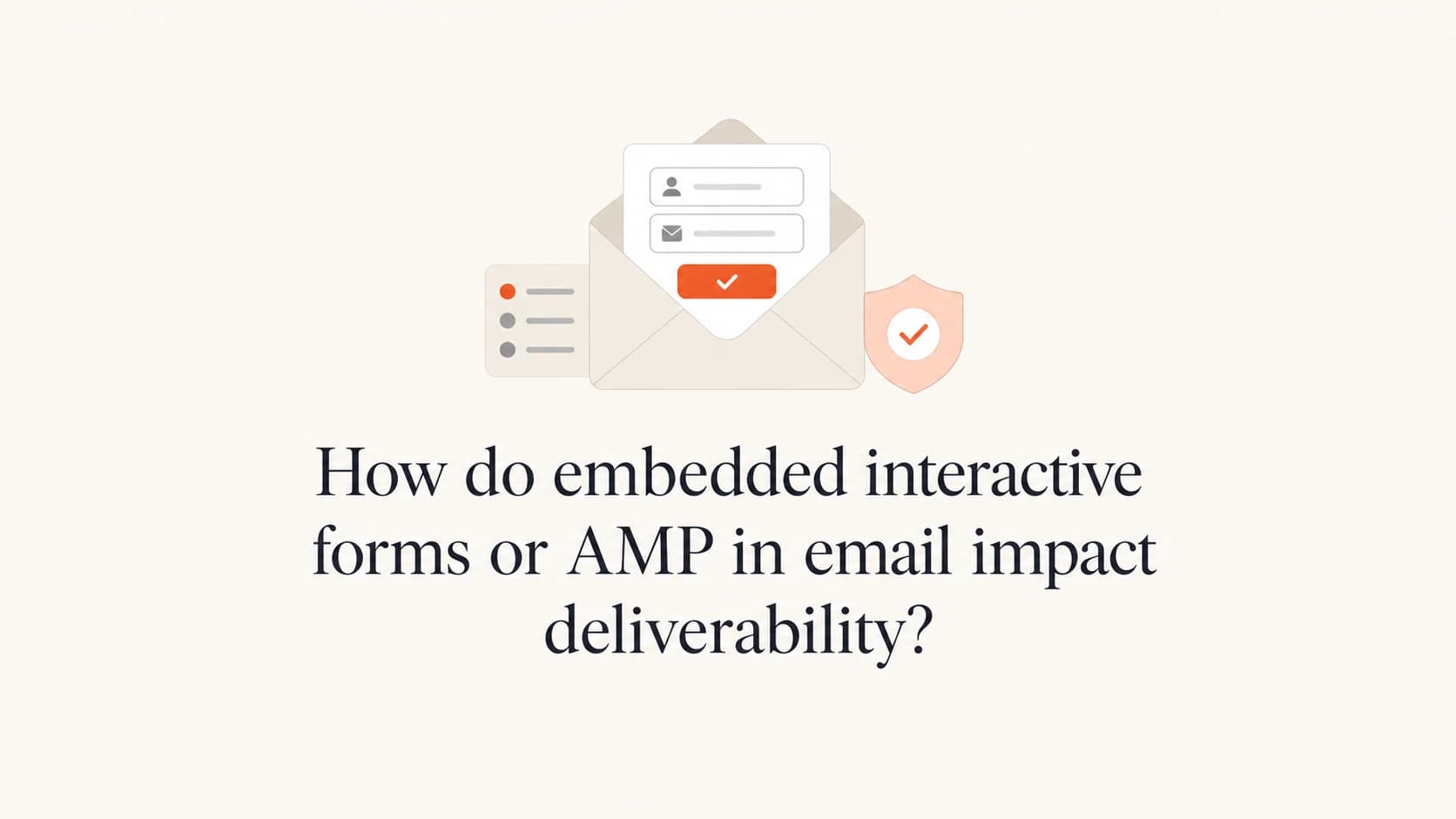 Email form fields inside an envelope with an authentication shield.