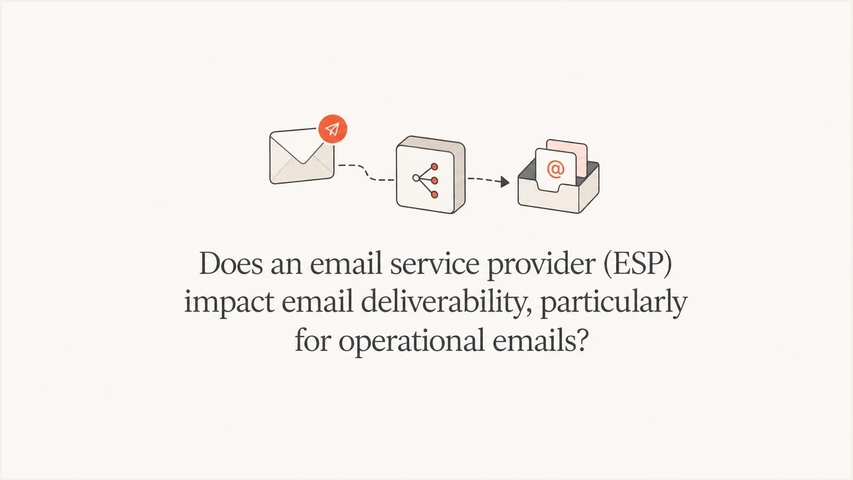 An editorial thumbnail about ESP impact on operational email deliverability.