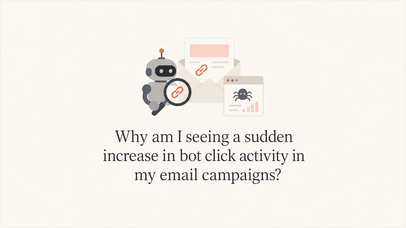 Editorial thumbnail showing automated email link checks and campaign click activity.