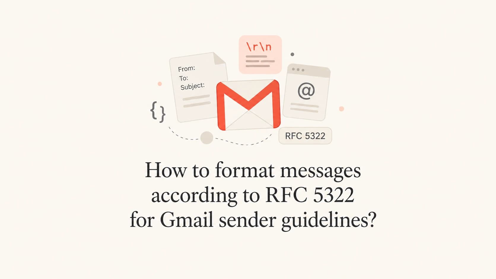 RFC 5322 email formatting checklist for Gmail sender guidelines.