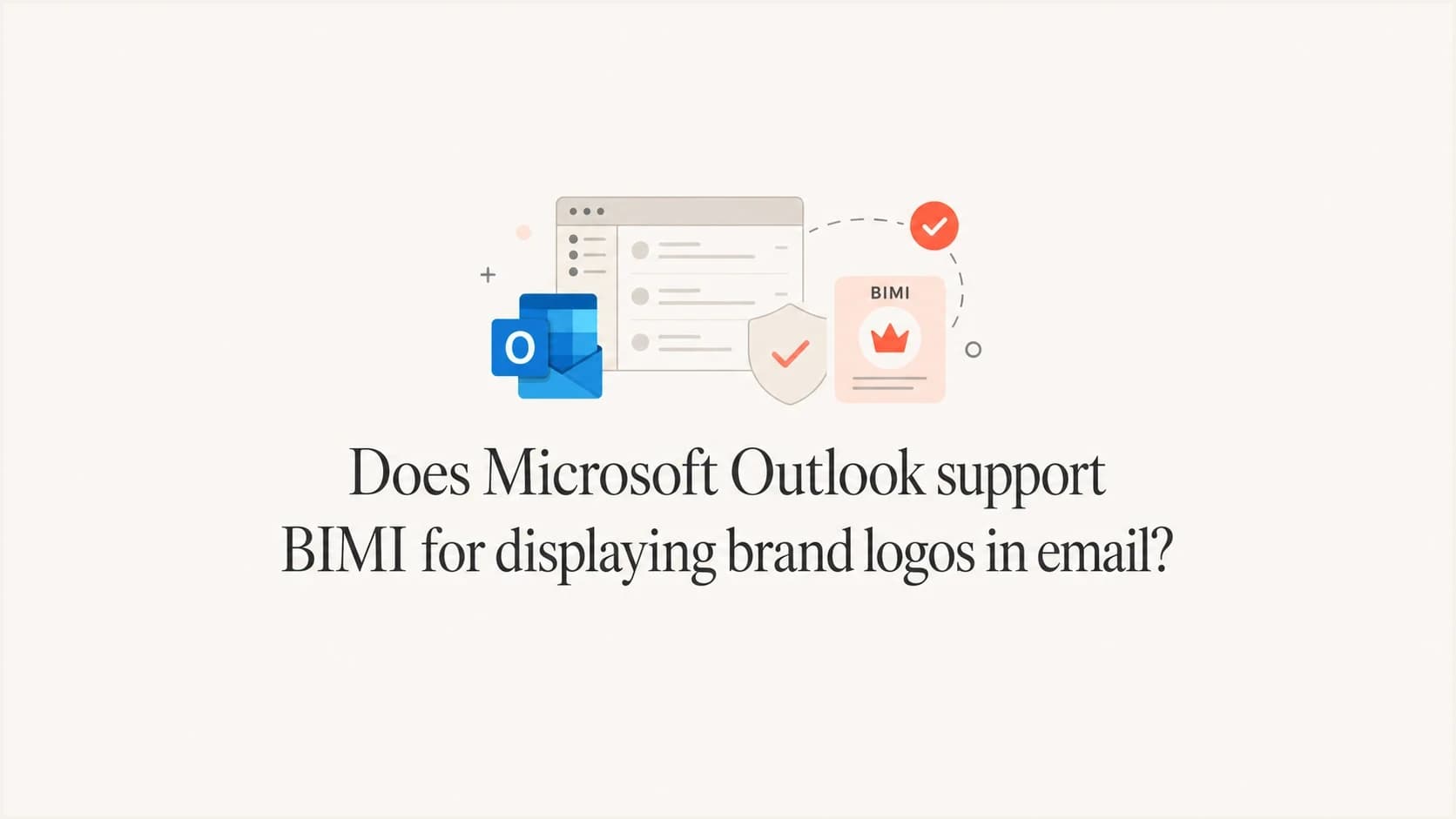 Microsoft Outlook BIMI support for brand logo display in email inboxes.