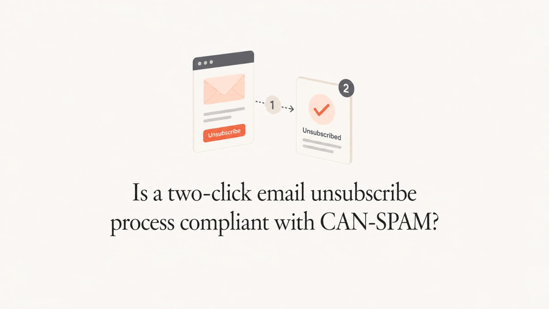 Article thumbnail showing an unsubscribe confirmation concept.