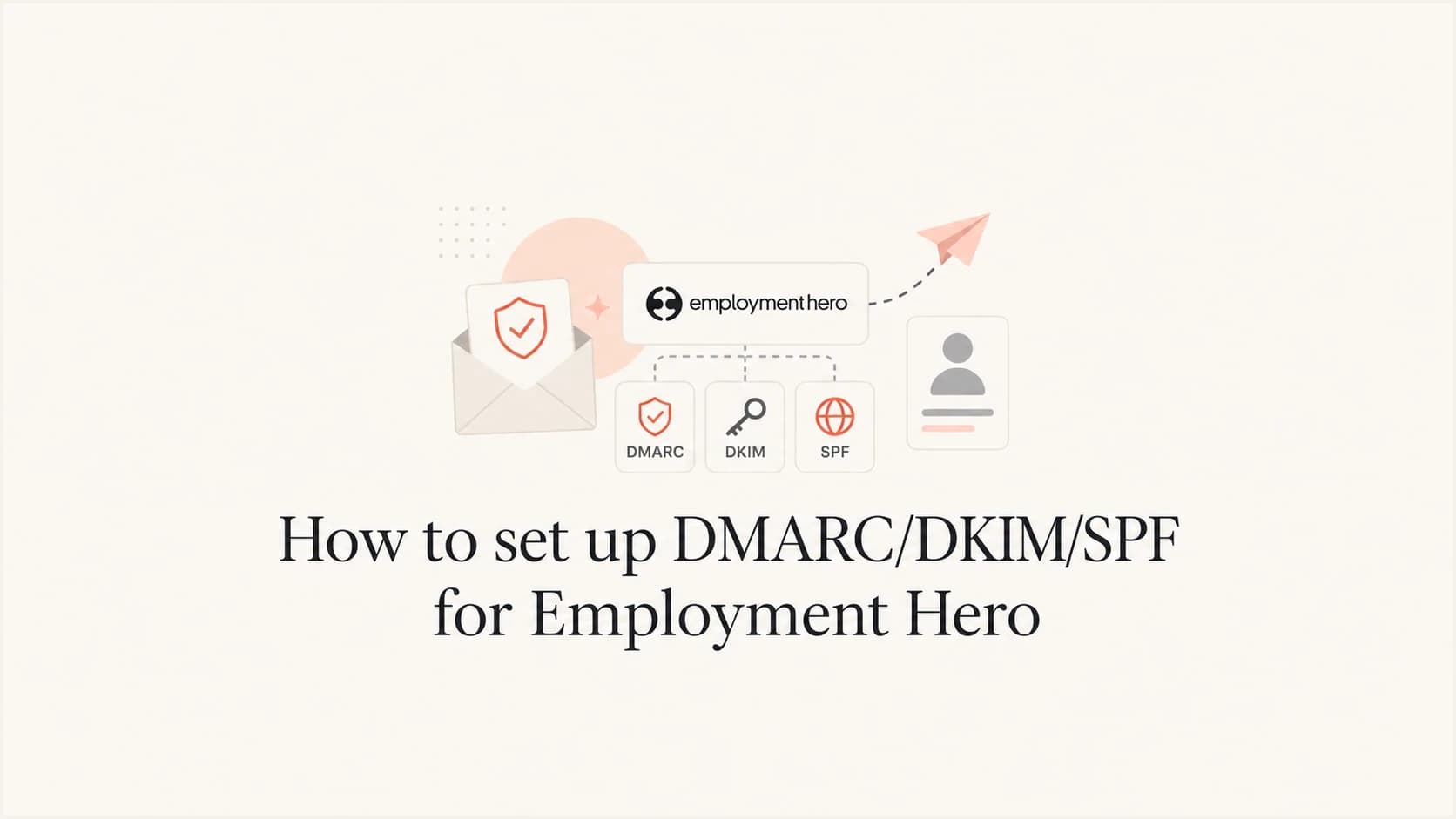 Article thumbnail for setting up SPF, DKIM, and DMARC for Employment Hero.