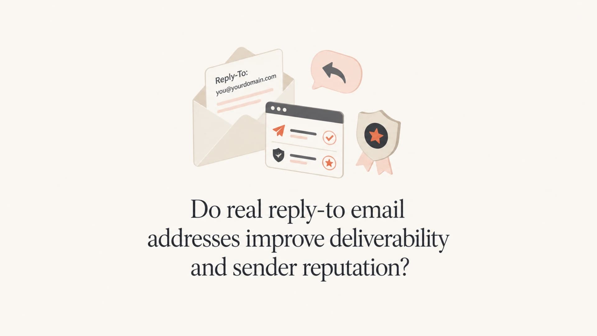 Article thumbnail about real reply-to addresses and email deliverability.