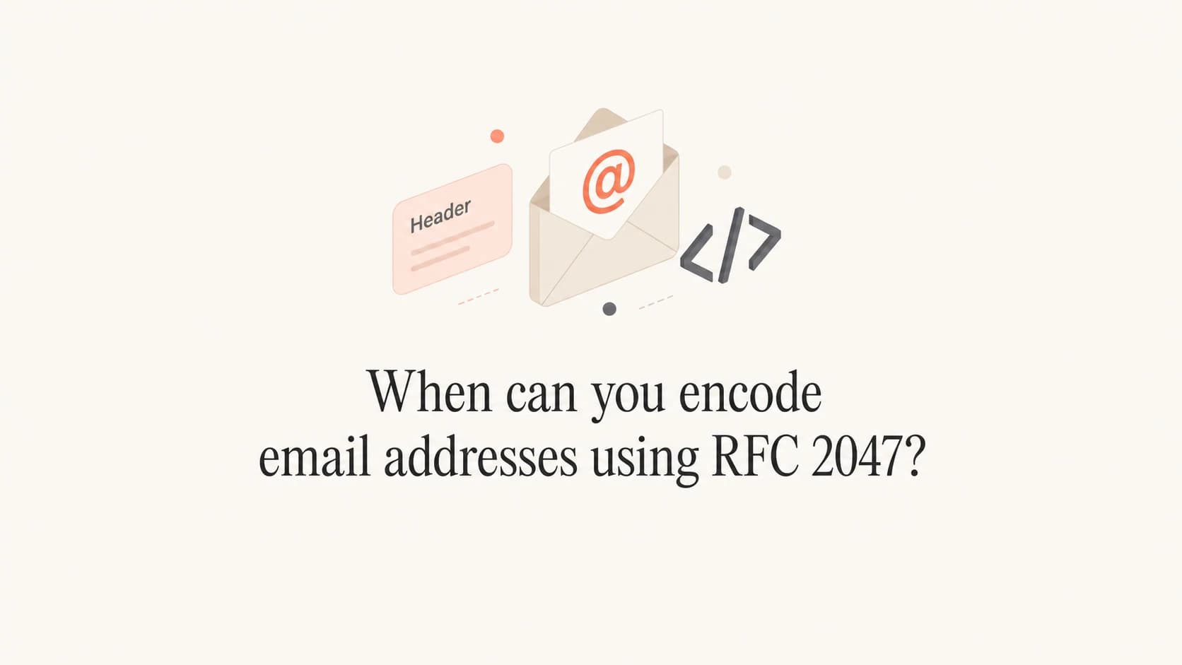 RFC 2047 email address encoding limits.