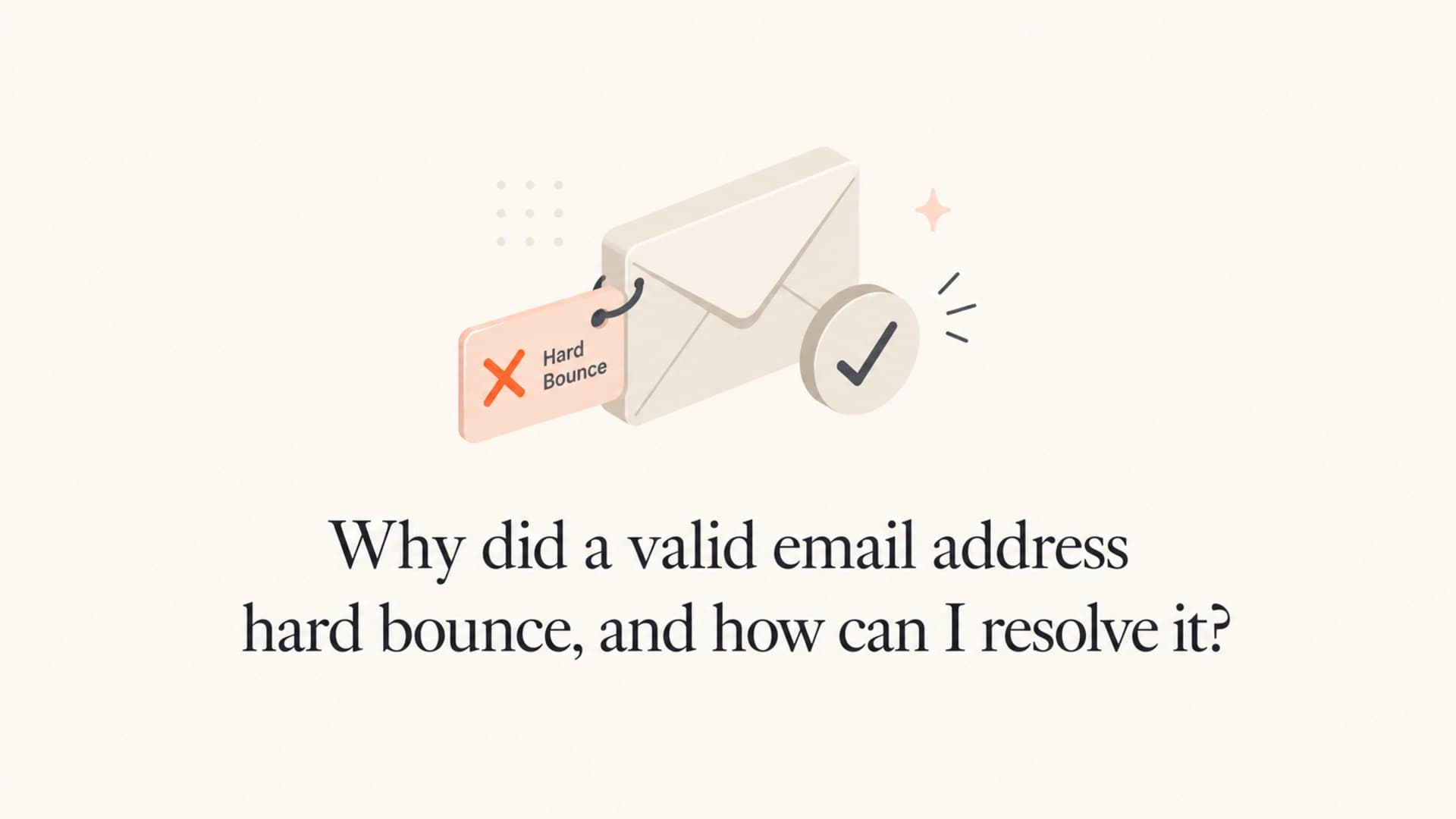 Email hard bounce troubleshooting title image.