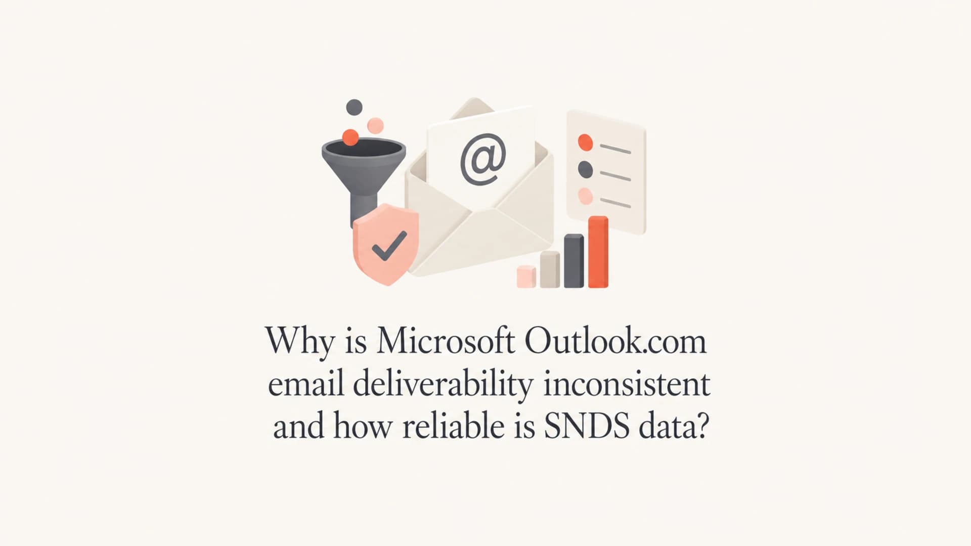 Editorial thumbnail about Outlook.com deliverability and SNDS reliability.