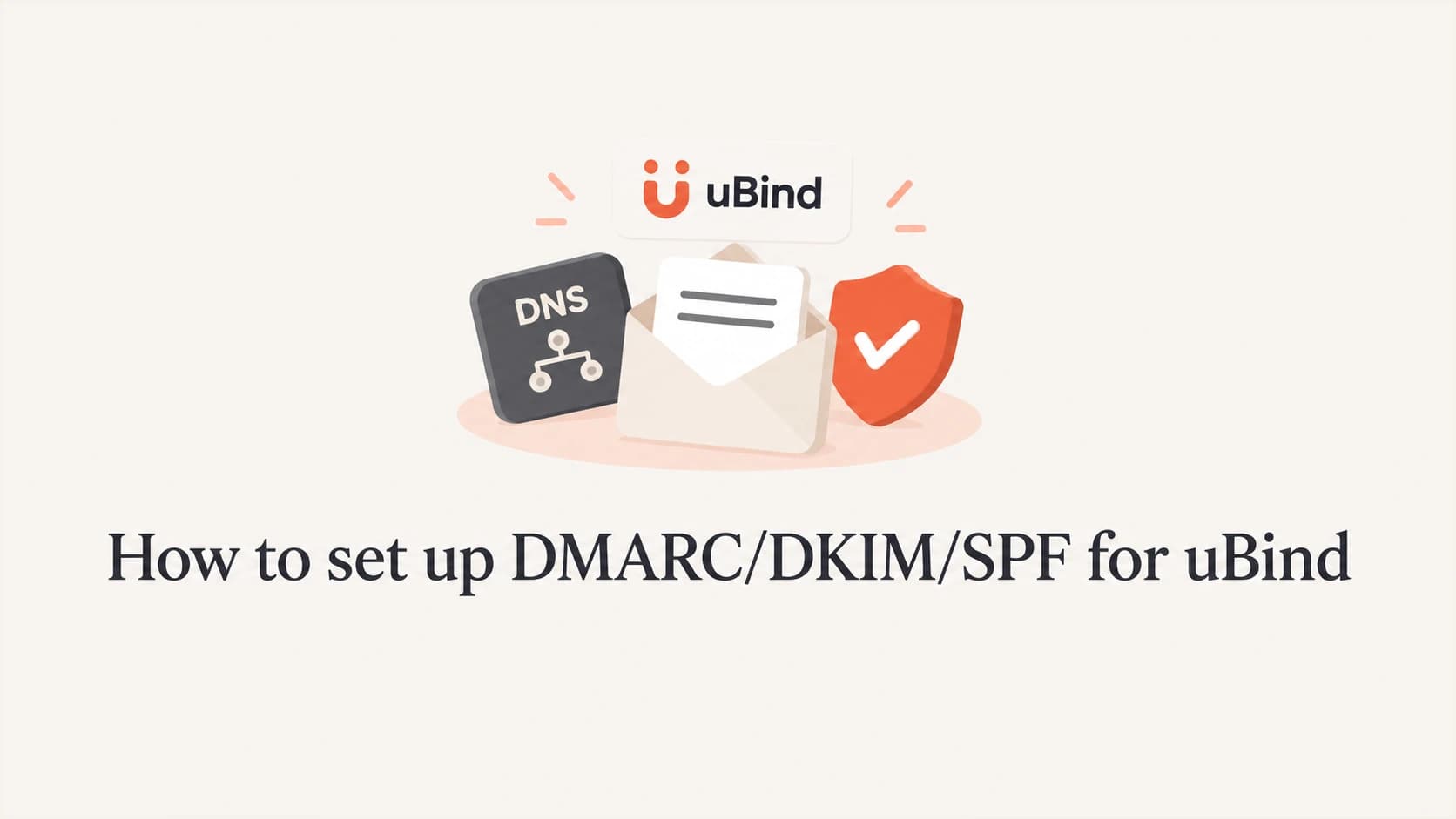 uBind email authentication setup with SPF, DKIM and DMARC