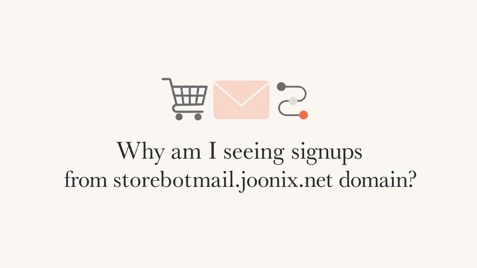 Storebotmail signups shown as a shopping cart and email verification concept.