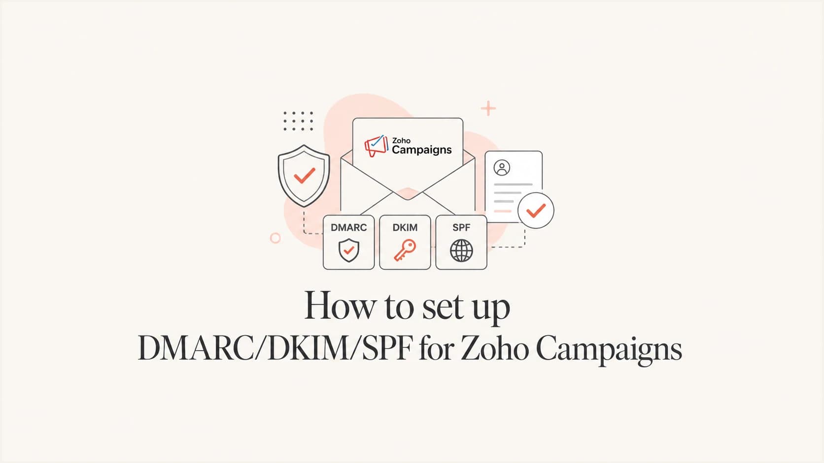 Zoho Campaigns SPF, DKIM, and DMARC setup