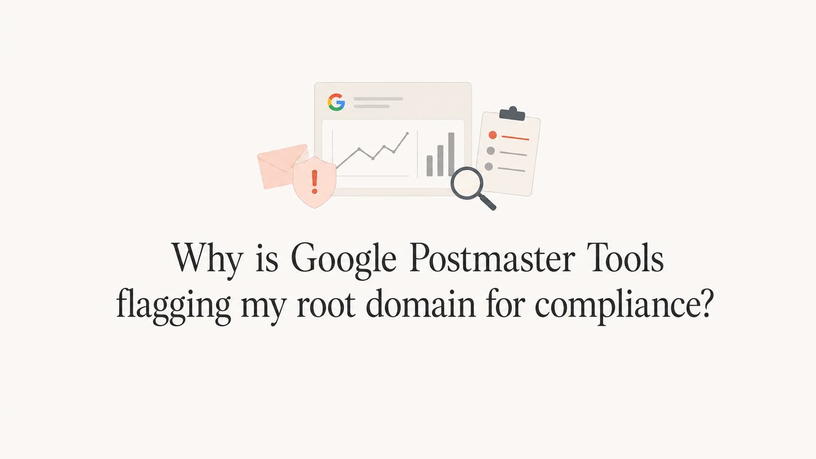 Google Postmaster Tools compliance status for a root domain.