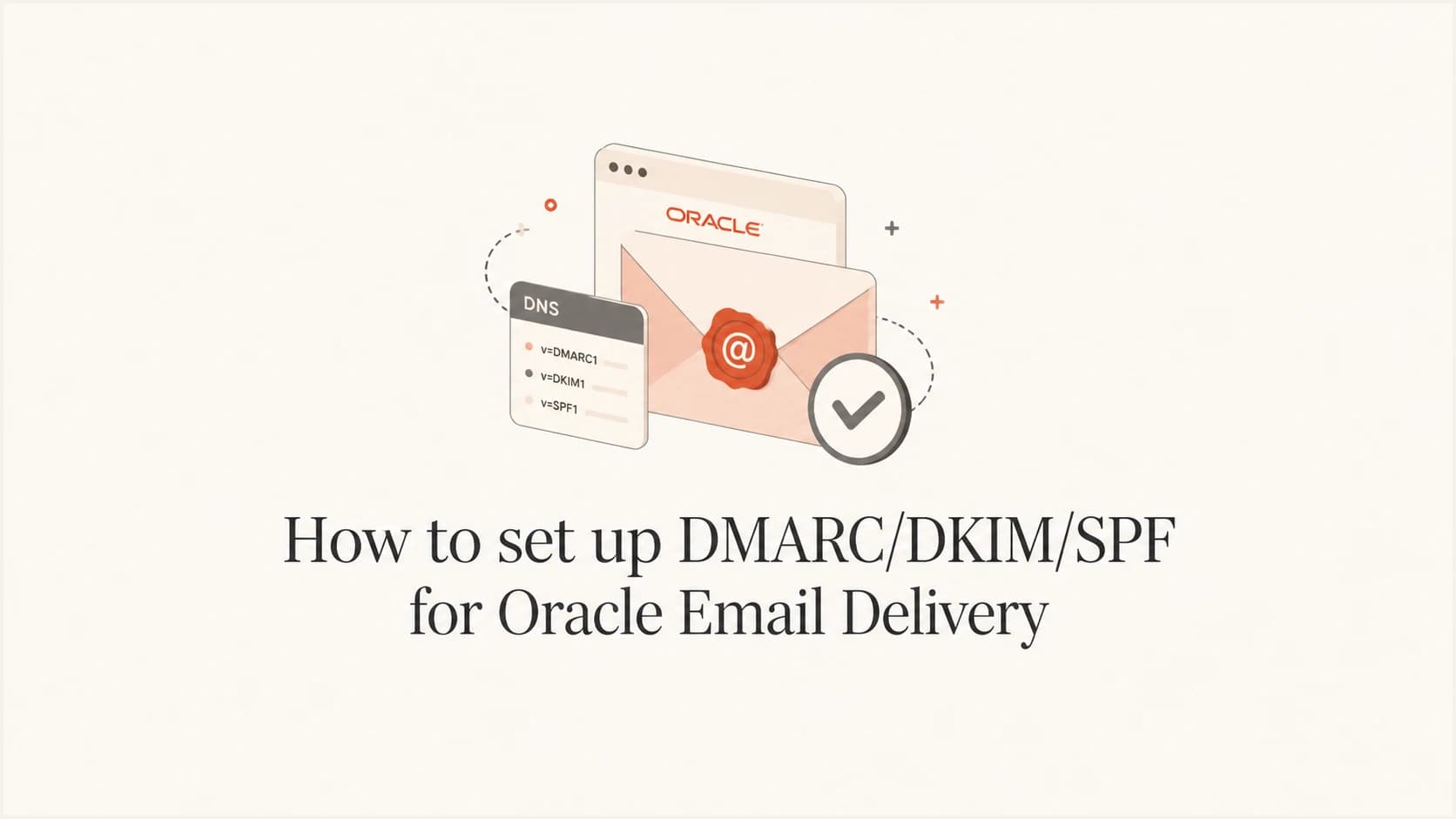 Oracle Email Delivery authentication setup with SPF, DKIM, and DMARC