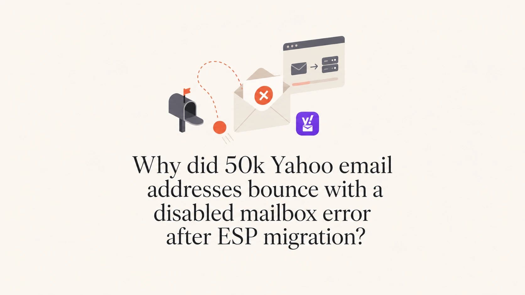 Article thumbnail about Yahoo disabled mailbox bounces after ESP migration.