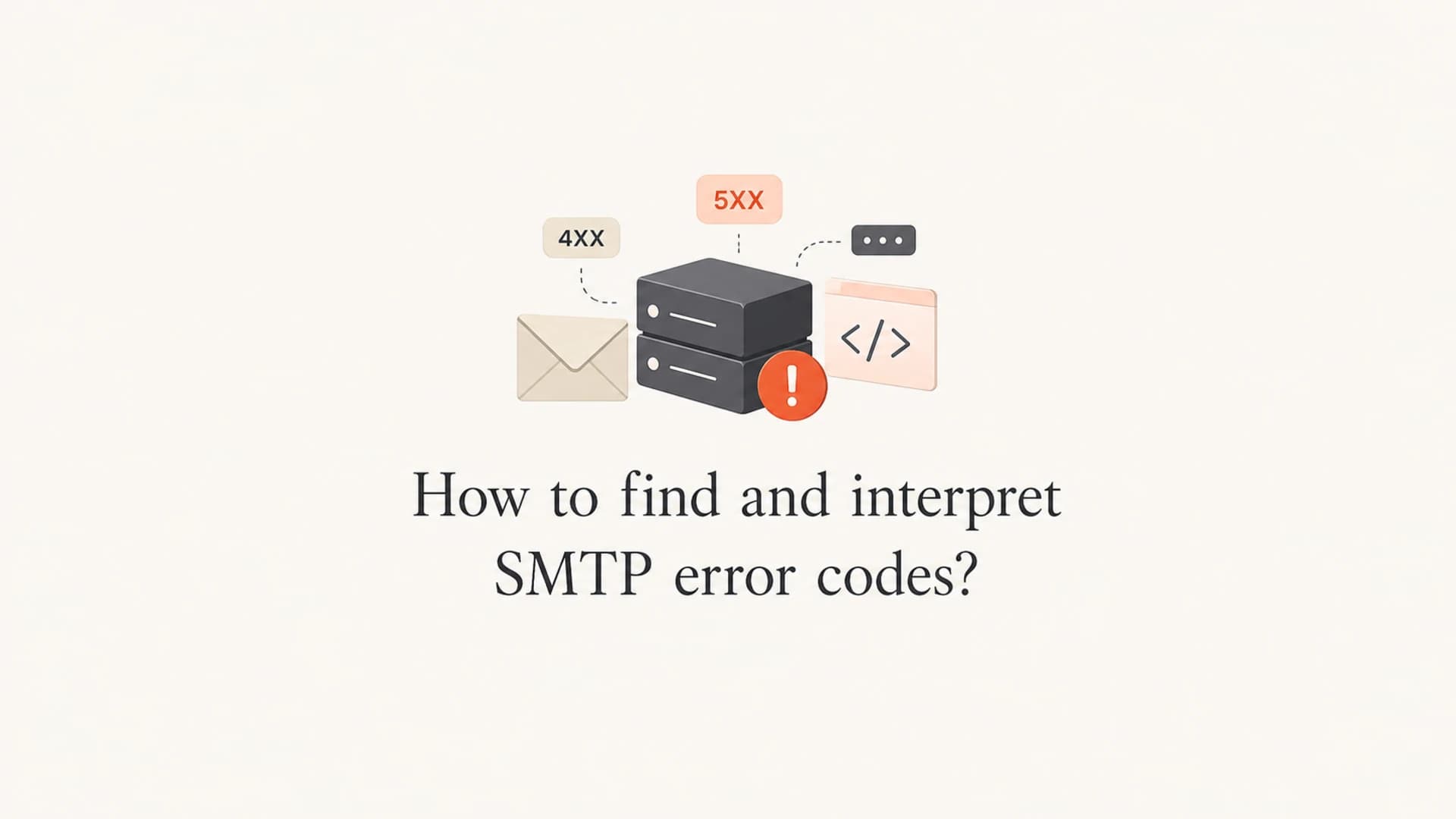 Article thumbnail for finding and interpreting SMTP error codes.