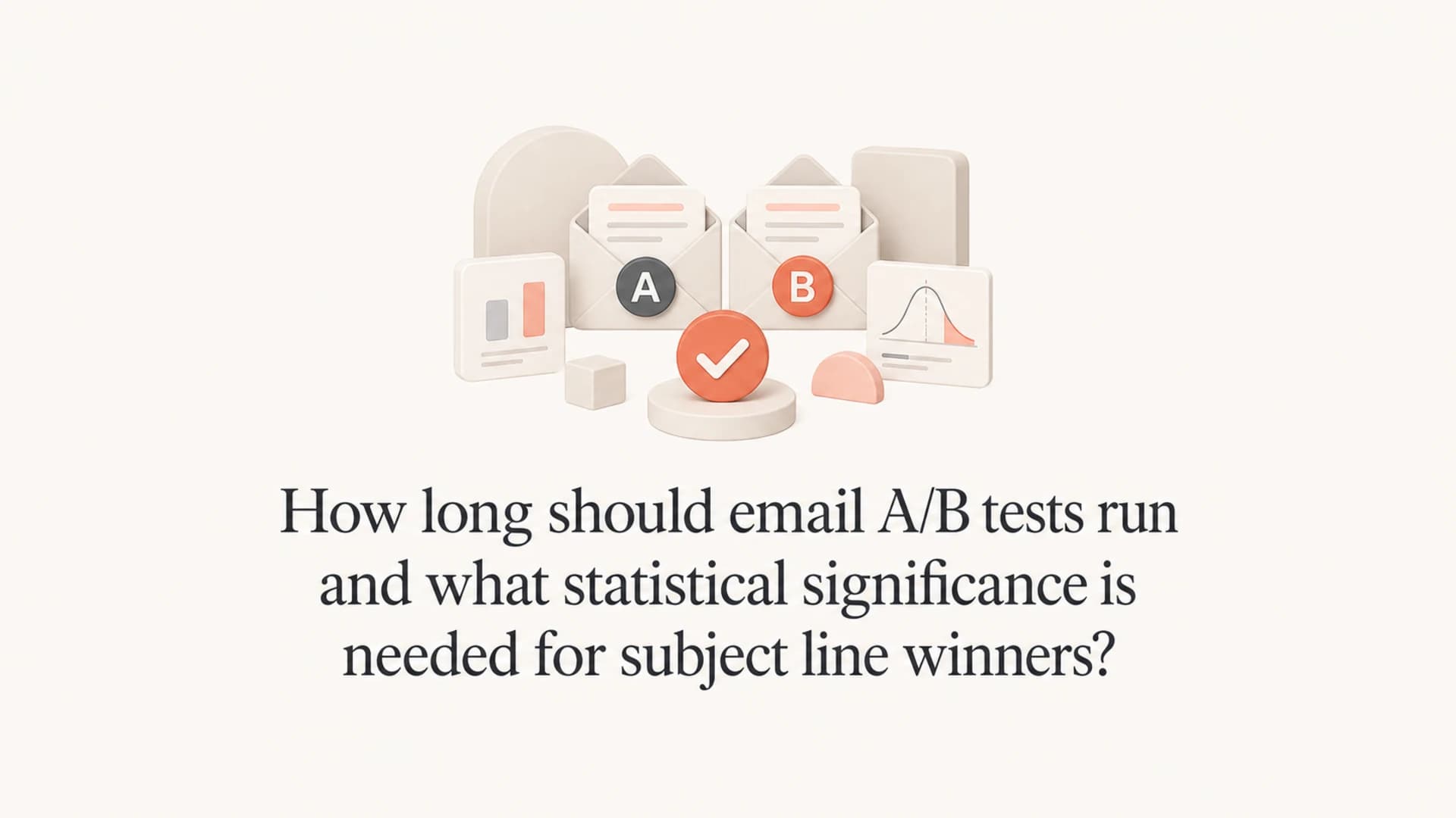 Subject line A/B testing thumbnail with the article title and a small email testing icon cluster.