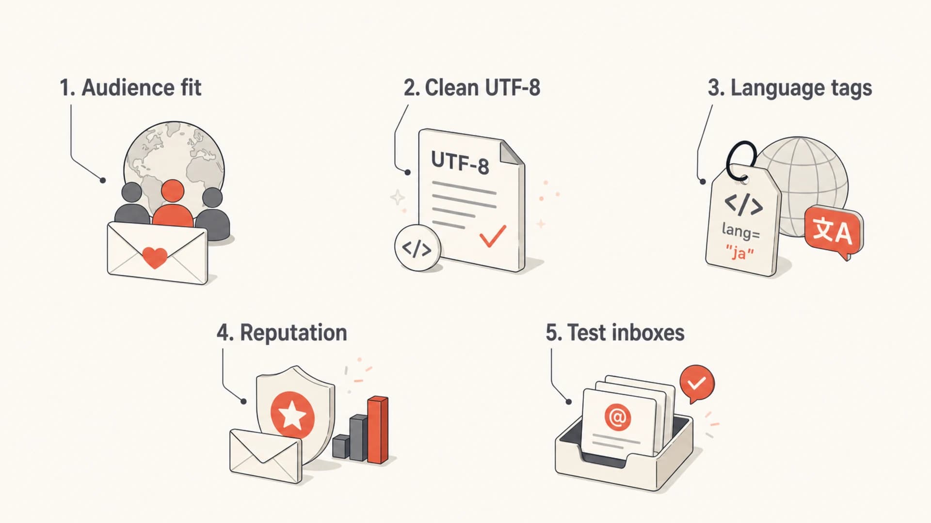 Five factors that affect mixed-language email deliverability.