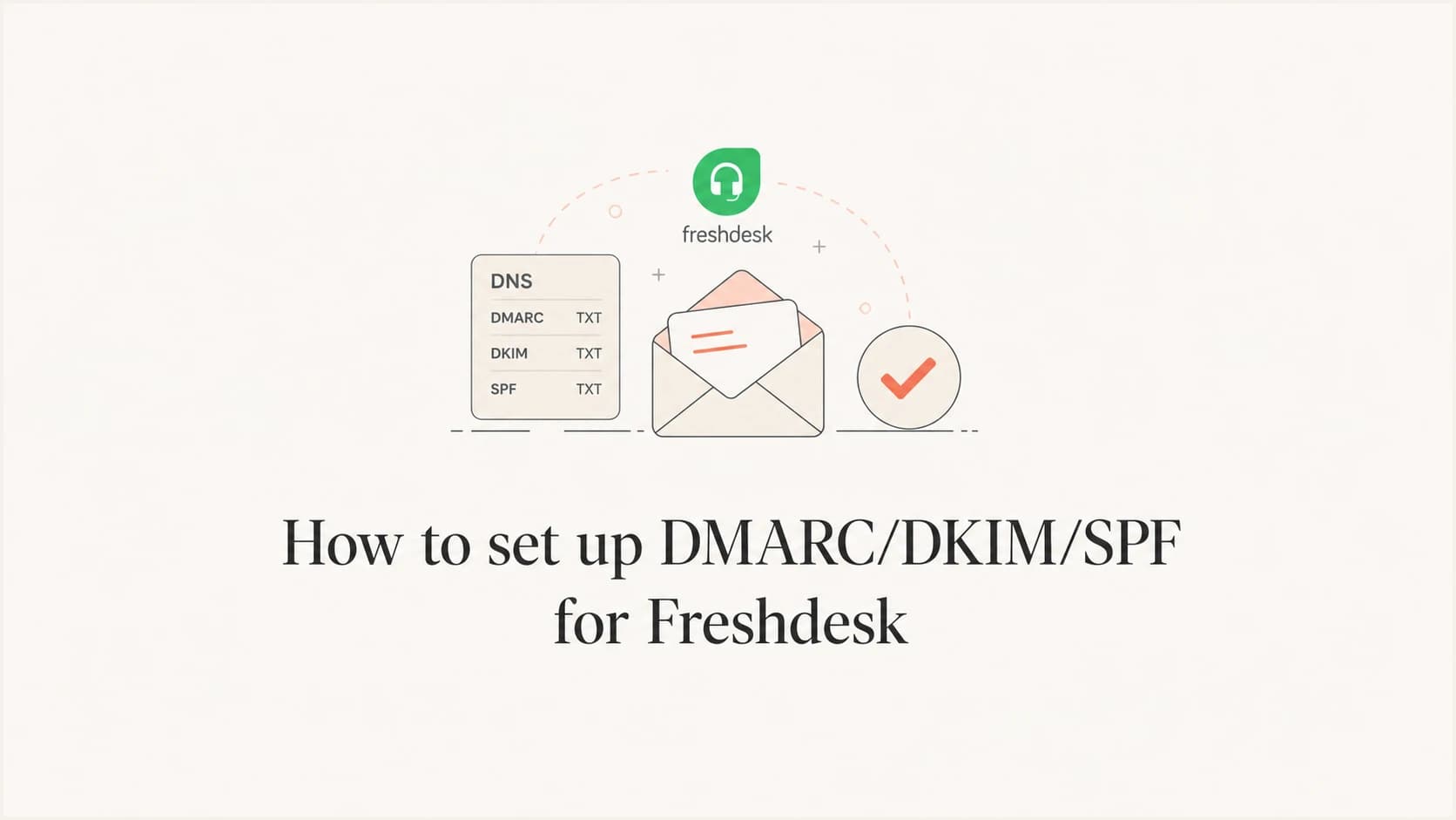 Freshdesk email authentication setup with SPF, DKIM, and DMARC