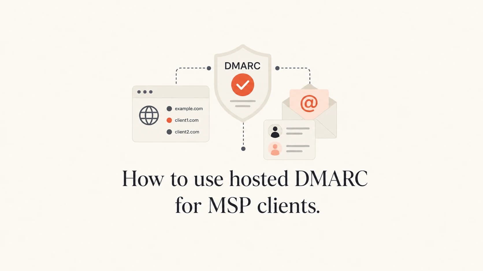 Hosted DMARC setup for MSP client management.