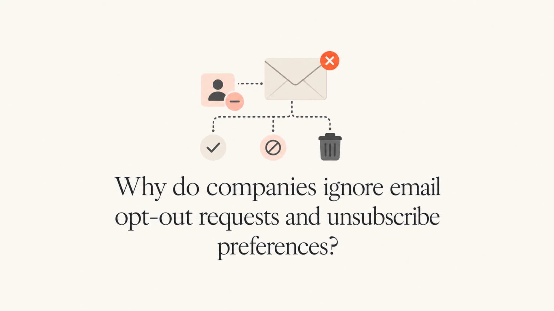 Article thumbnail about ignored email opt-out requests and unsubscribe preferences.