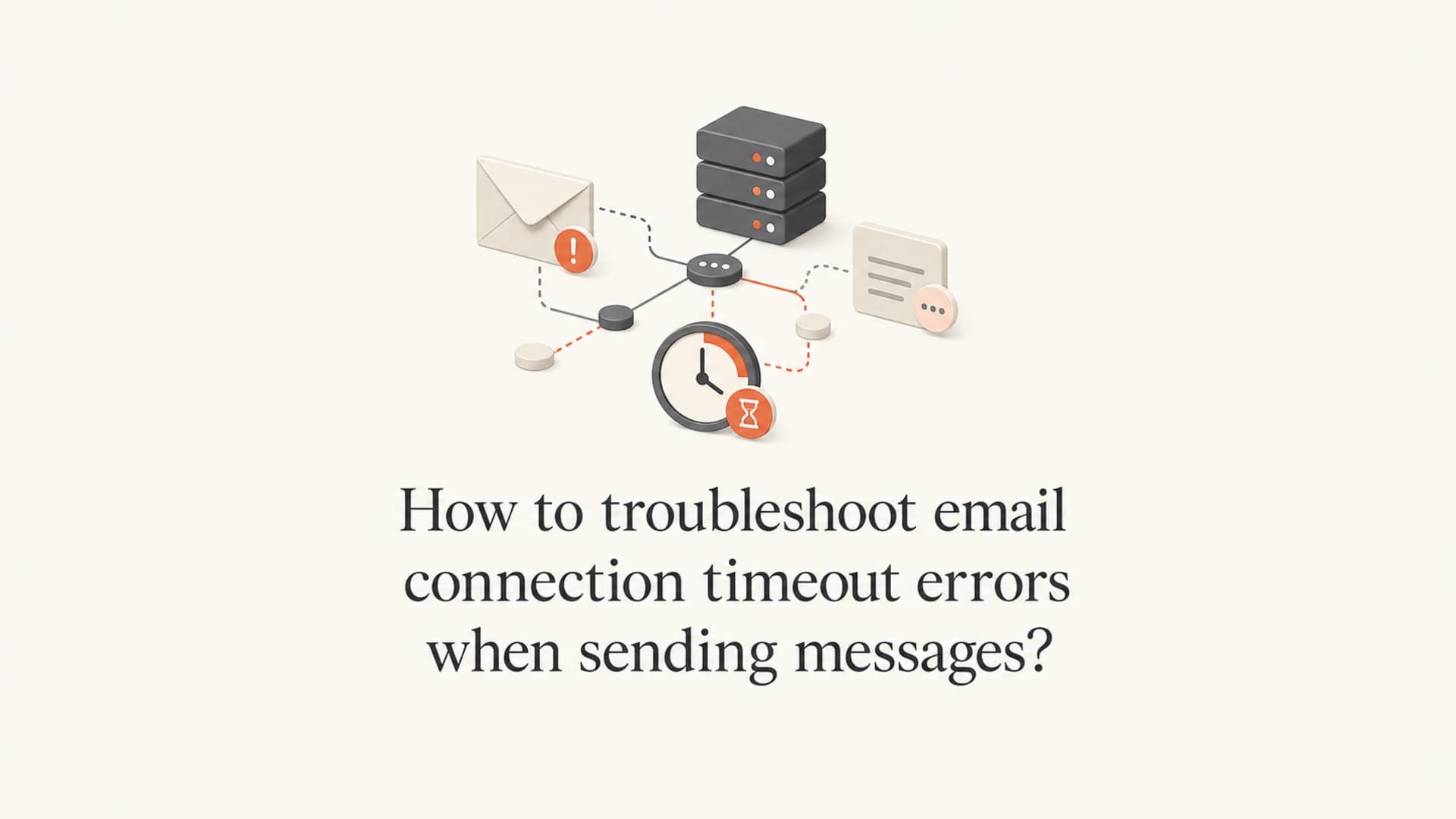 Editorial thumbnail for troubleshooting SMTP connection timeout errors.