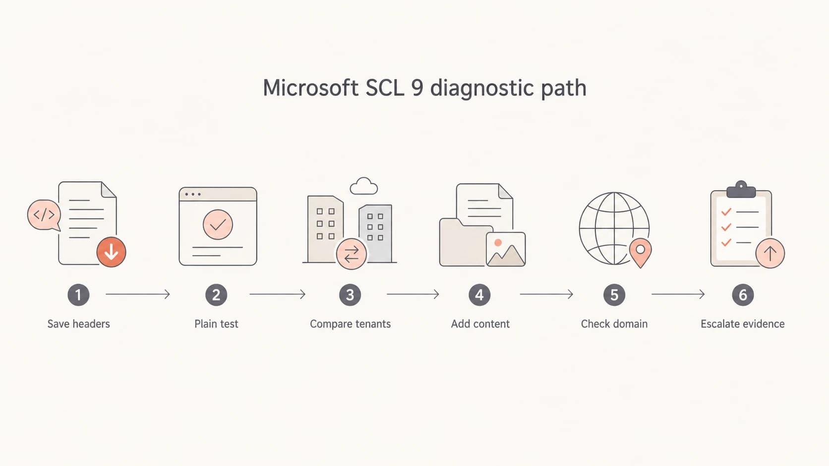 Flowchart for isolating the cause of Microsoft SCL 9